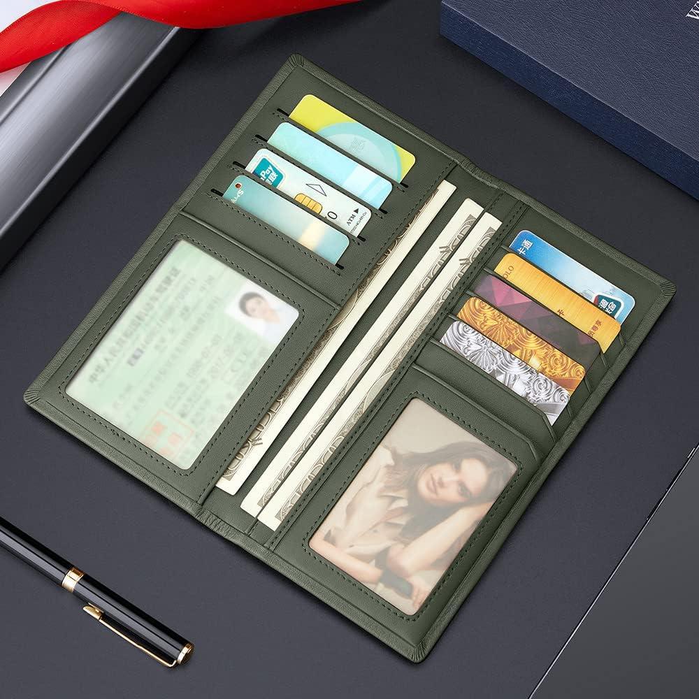 Cartera de Cuero VANNANBA para Hombres con Bloqueo RFID