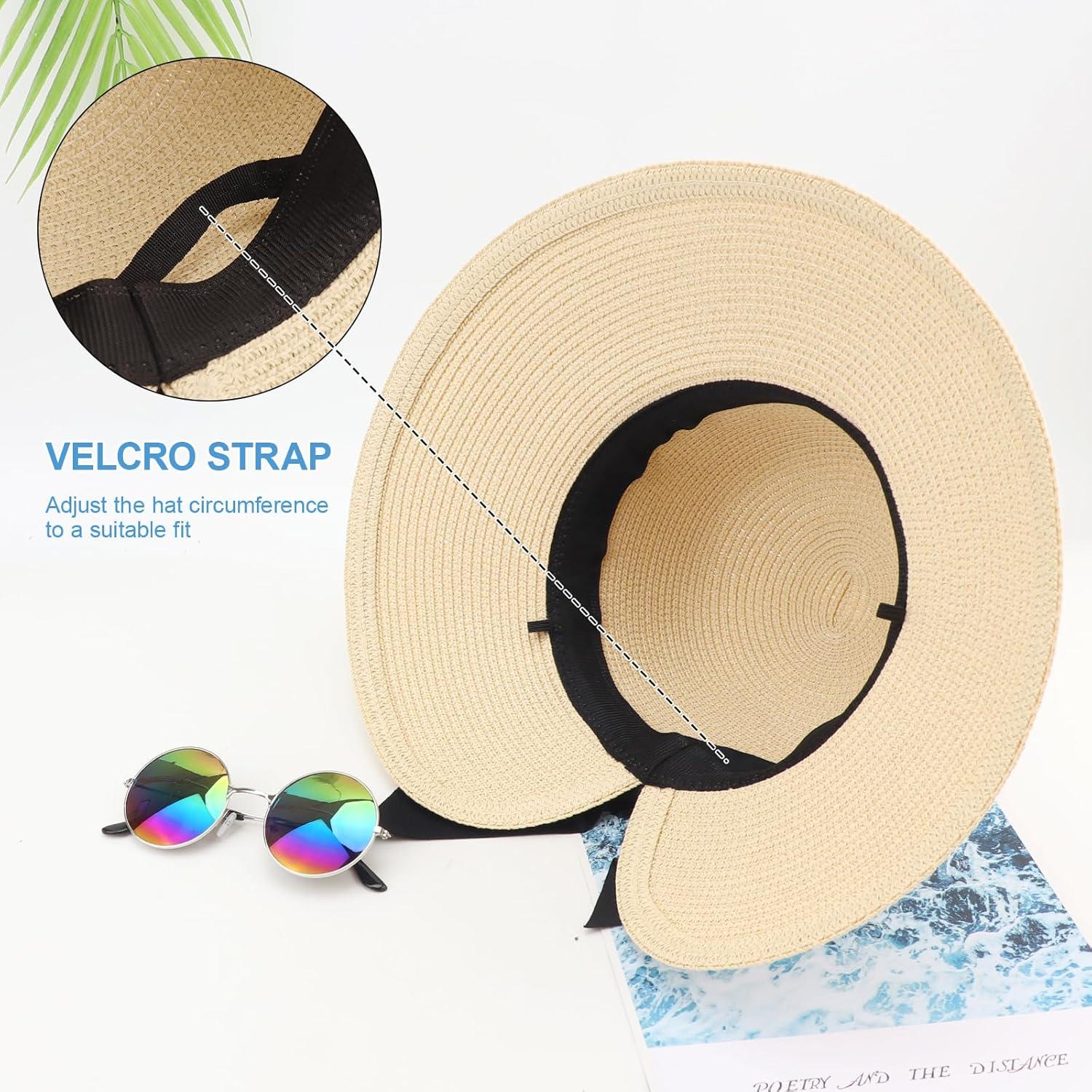 Sombrero de Sol DRESHOW para Mujeres Paja Beige UPF 50+