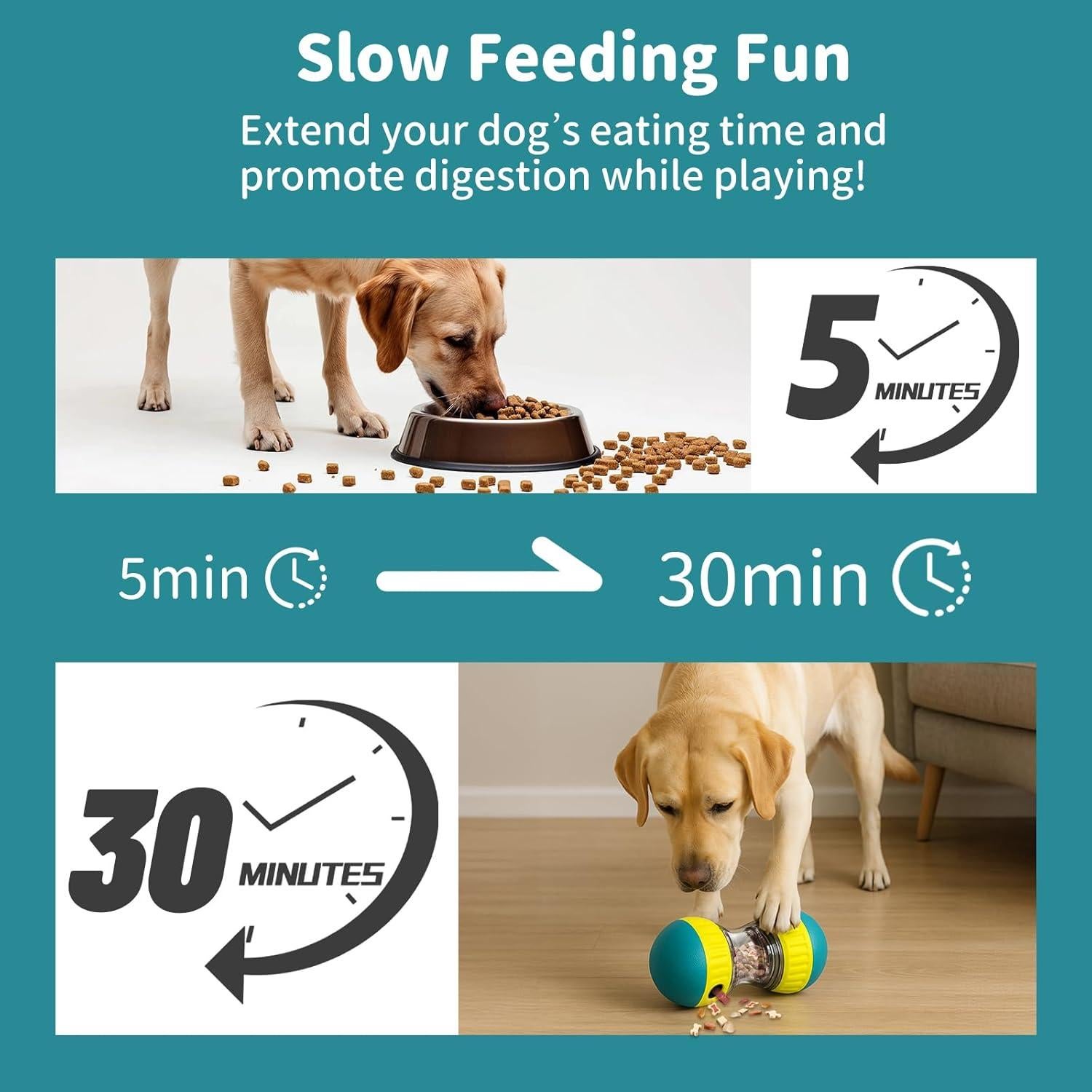 Juguete de rompecabezas para perros JoyBruko azul 170g