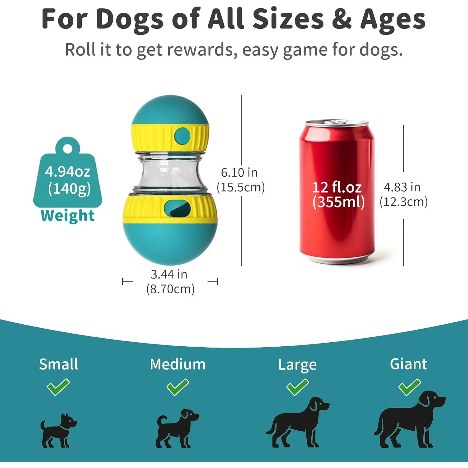 Juguete de rompecabezas para perros JoyBruko azul 170g