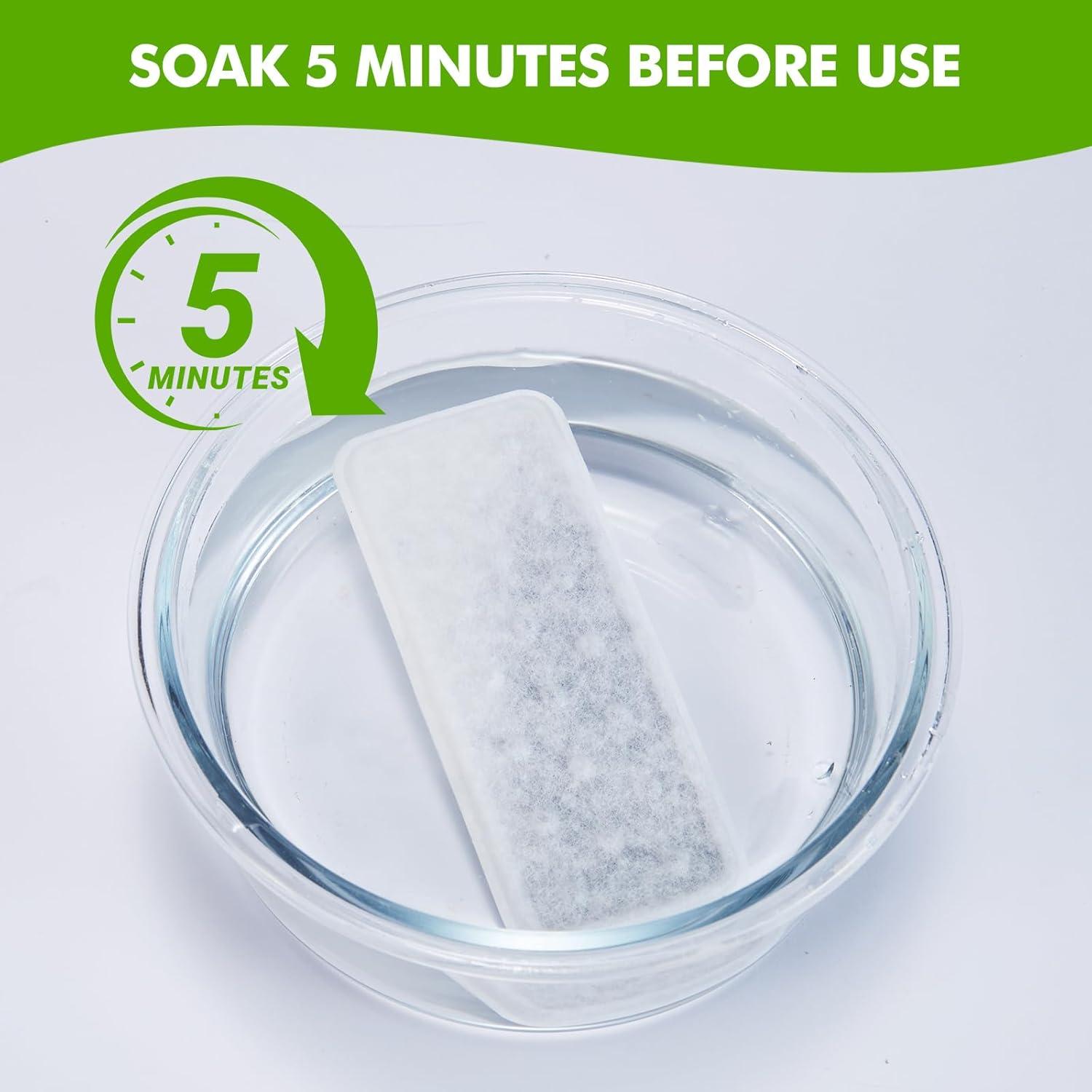 Paquete de 6 Filtros y 6 Esponjas PETHIND para Fuente de Agua