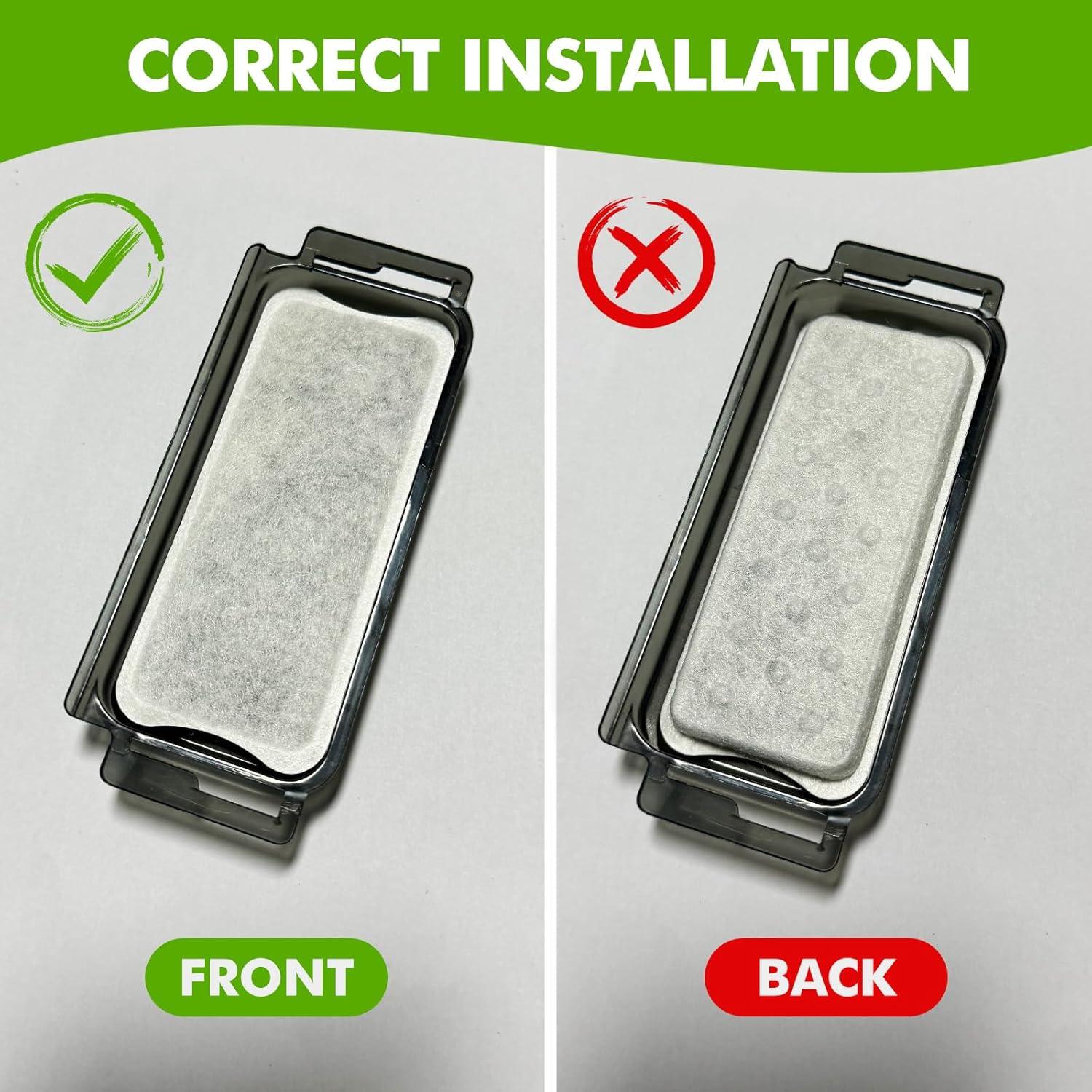 Paquete de 6 Filtros y 6 Esponjas PETHIND para Fuente de Agua