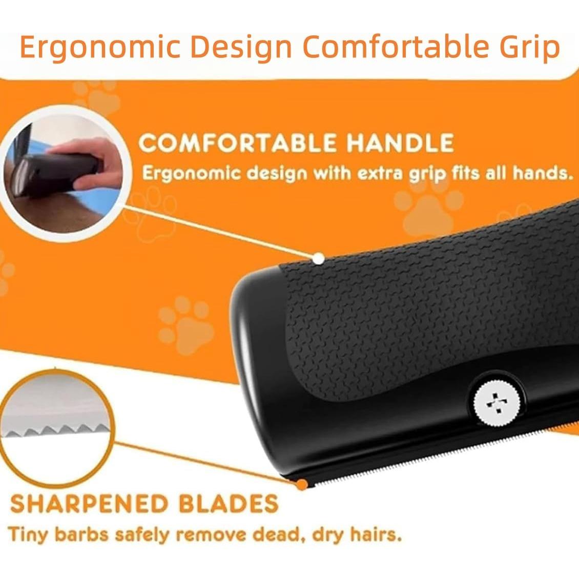 Cepillo Deshedding Genérico para Perros y Gatos - Aseo Ergonómico