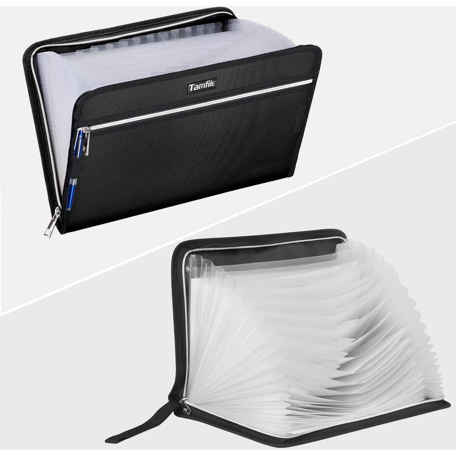 Carpeta Expandible a Prueba de Fuego y Agua Tamfile A4 24 Bolsillos