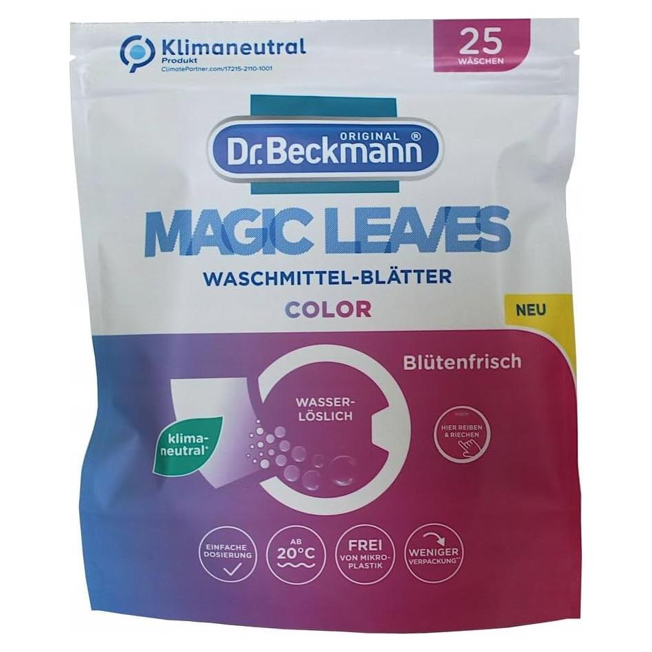 Detergente en Hojas Dr. Beckmann Color 25 Hojas Ecológicas