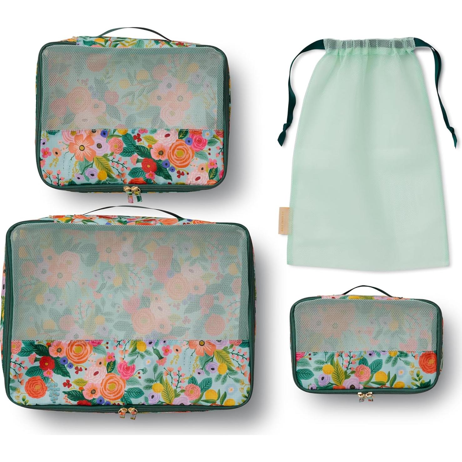 Set de Cubos de Empaque RIFLE PAPER CO. 3 Piezas Nylon