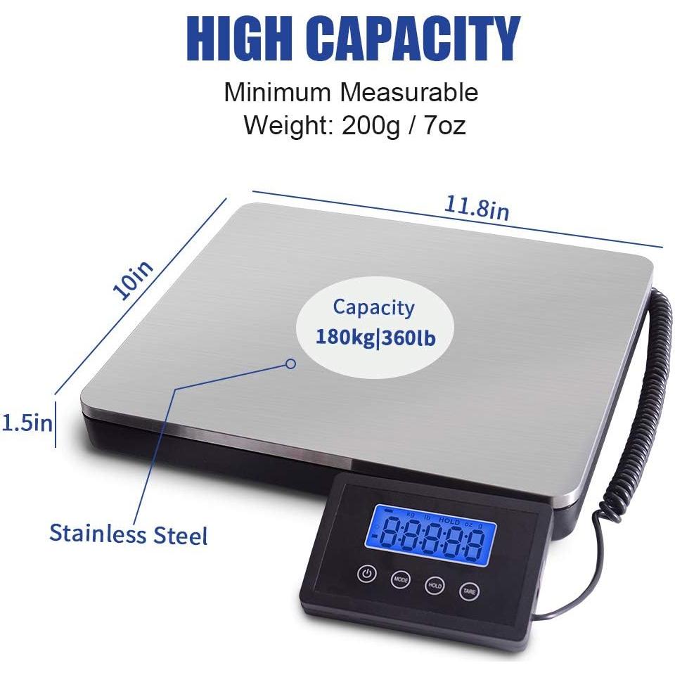 Báscula de Envío Fuzion 180kg x 0.1kg Acero Inoxidable