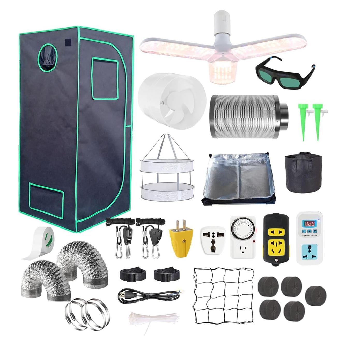 Kit Completo Carpa de Cultivo iMeshbean 61x61x140cm LED 38W
