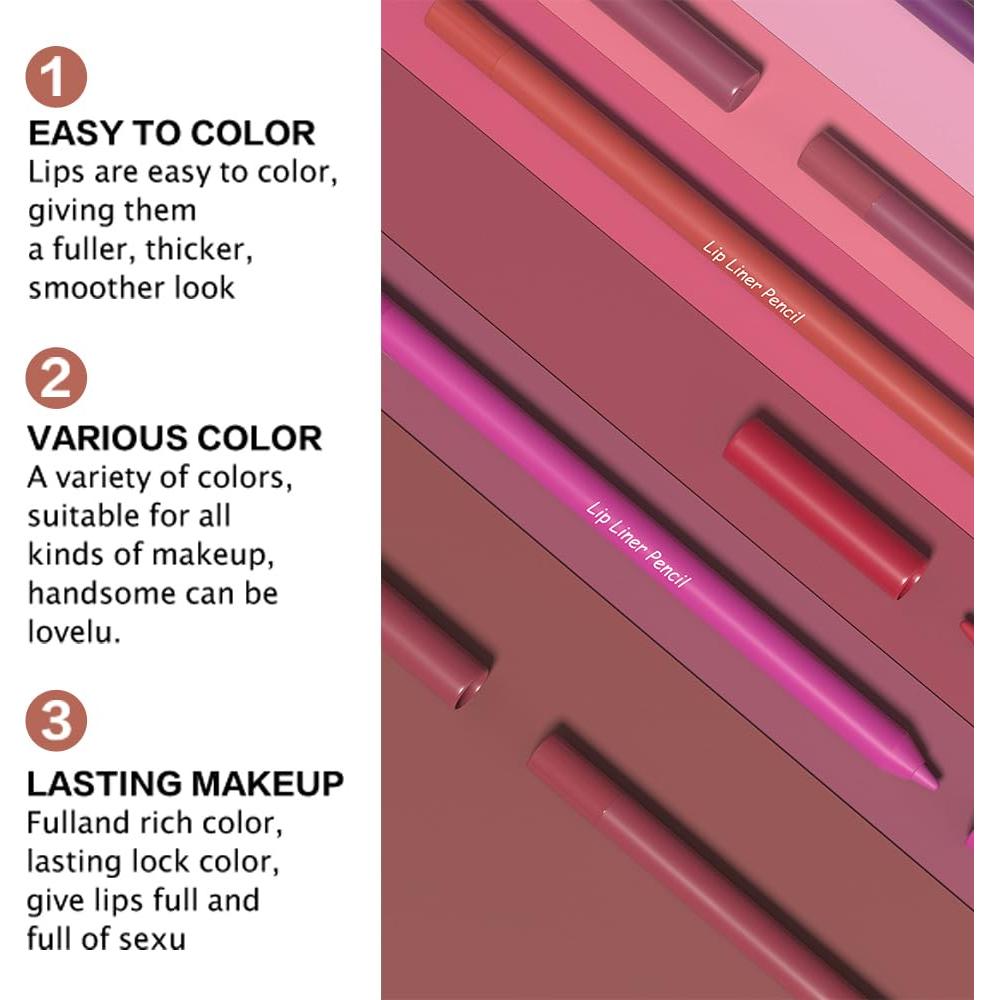 Lápiz de Labios Mate Rojo evpct 1Pcs Impermeable 9g