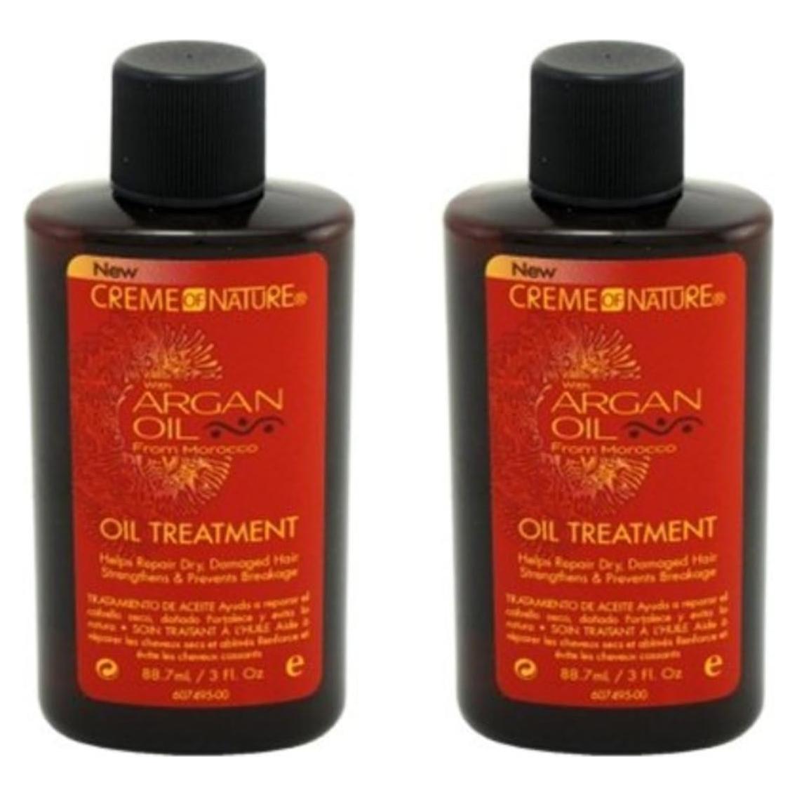 Tratamiento Aceite de Argán Creme Of Nature 88ml - 2 Paquetes
