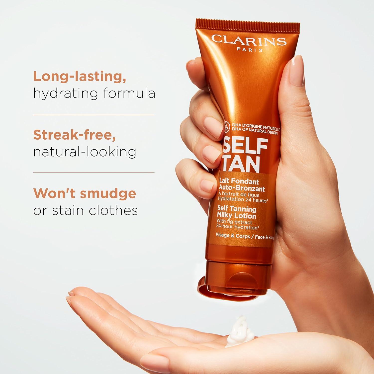 Loción Autobronceadora Clarins 119 g - Bronceado Natural y Hidratante