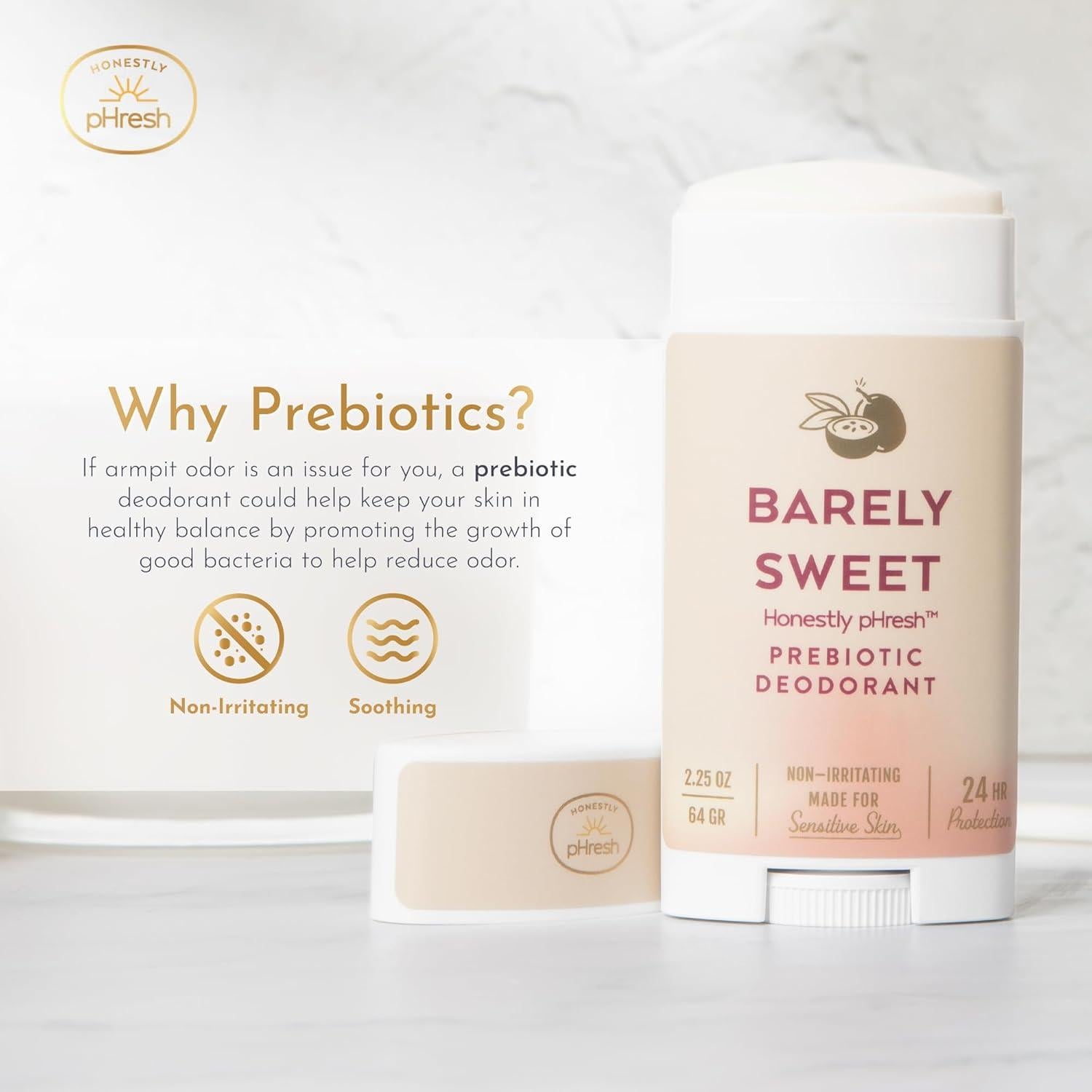 Desodorante Natural Honestly pHresh 70.87 g - Libre de Aluminio