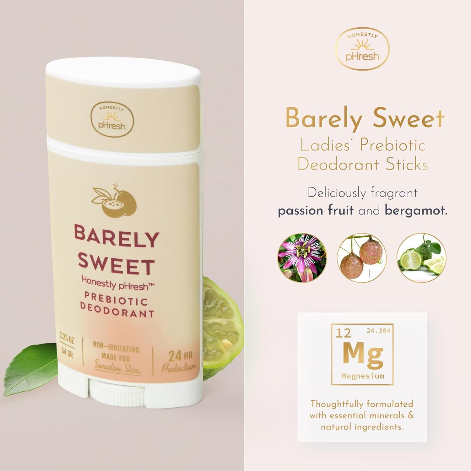 Desodorante Natural Honestly pHresh 70.87 g - Libre de Aluminio