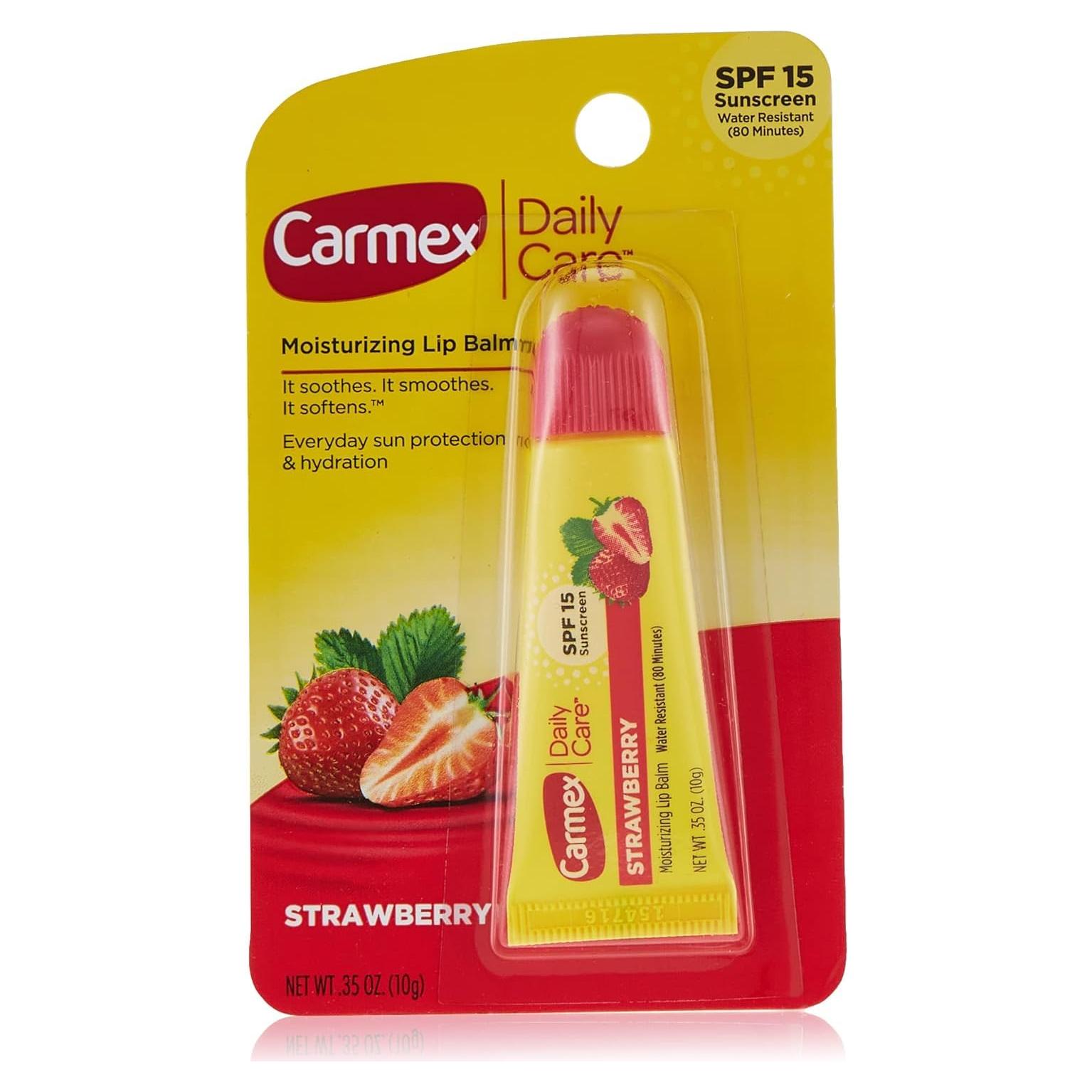 Bálsamo Labial Carmex Fresa SPF 15 10 g Hidratante