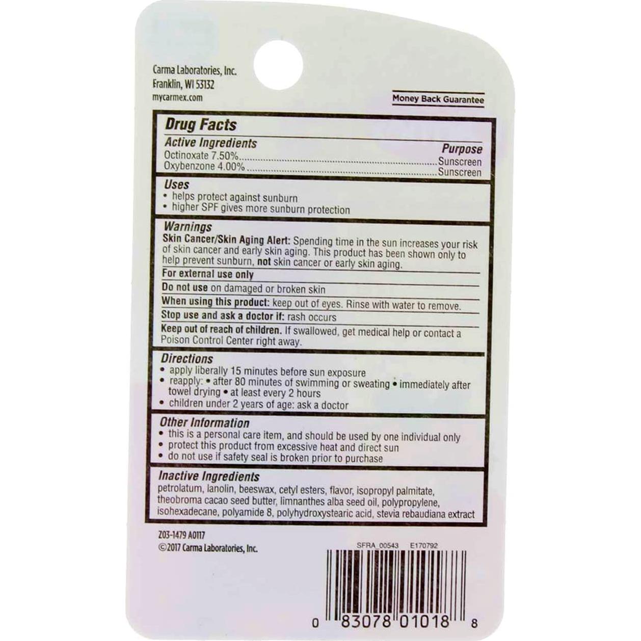 Bálsamo Labial Carmex Fresa SPF 15 10 g Hidratante