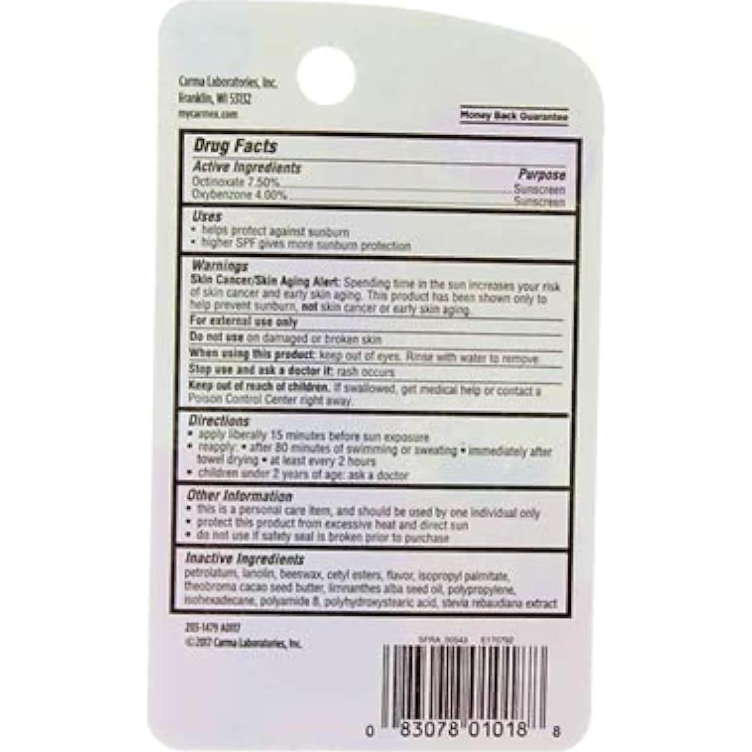 Bálsamo Labial Carmex Fresa SPF 15 10 g Hidratante