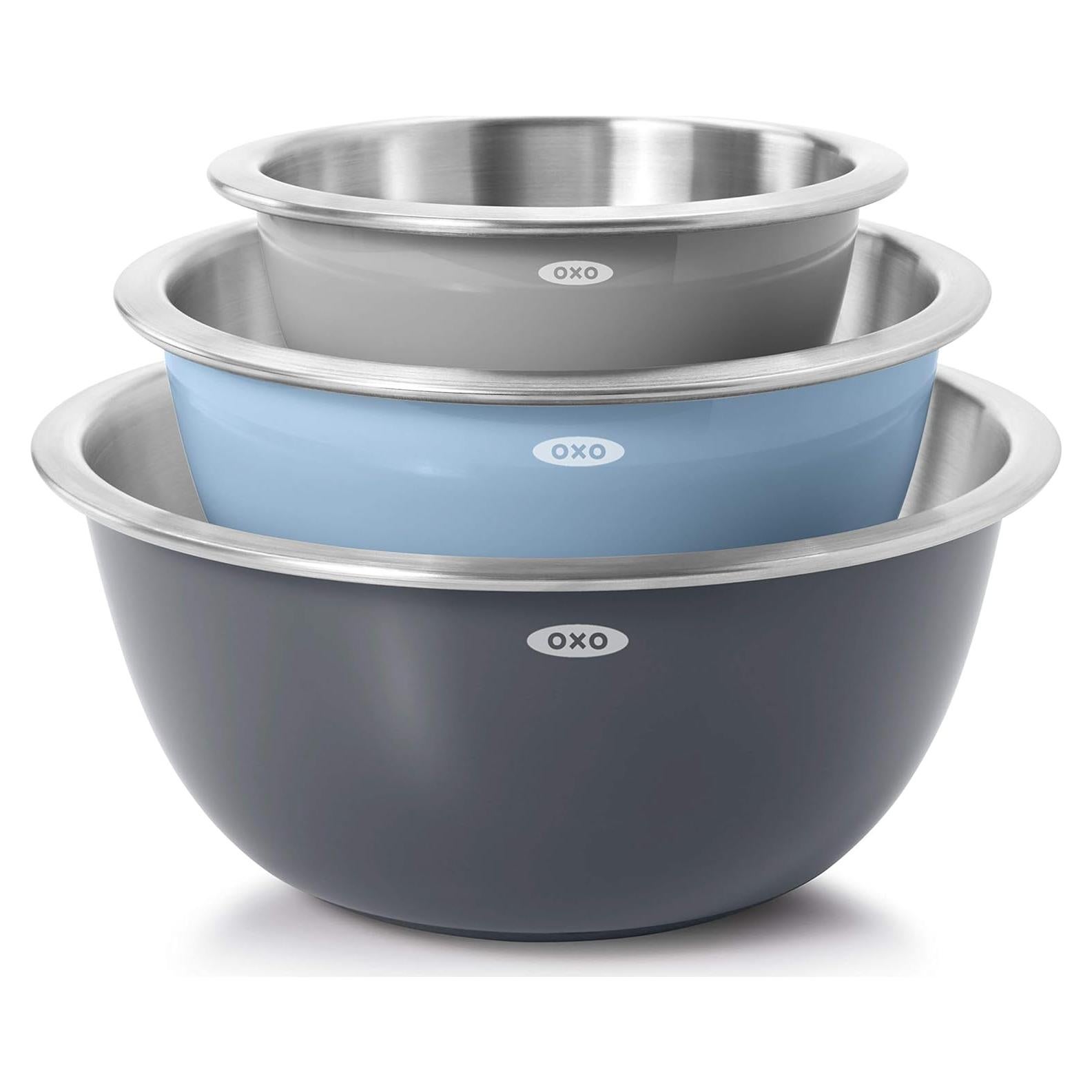 Set de 3 Cuencos Mezcladores OXO Good Grips Acero Inoxidable