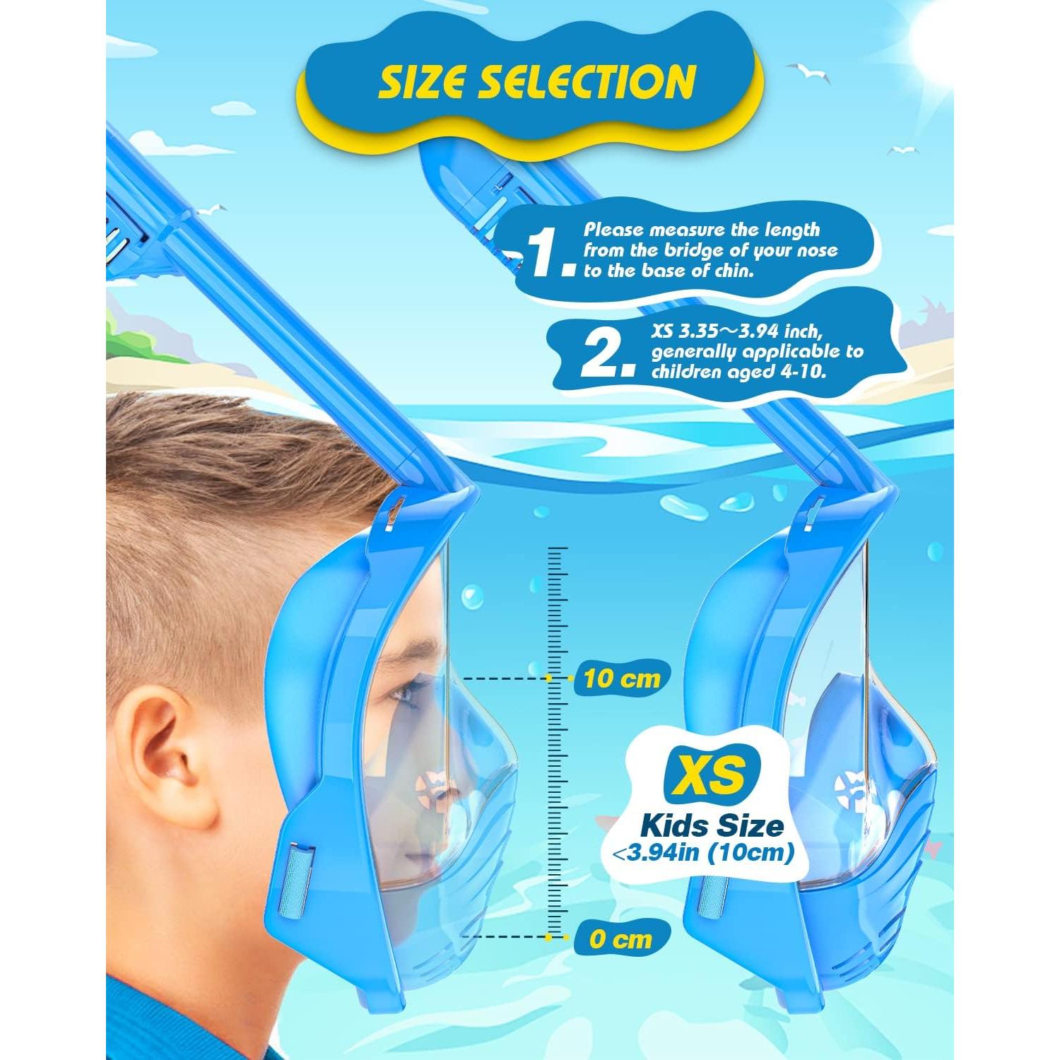 Máscara de Snorkel QingSong para Niños 0.45 kg Antivaho