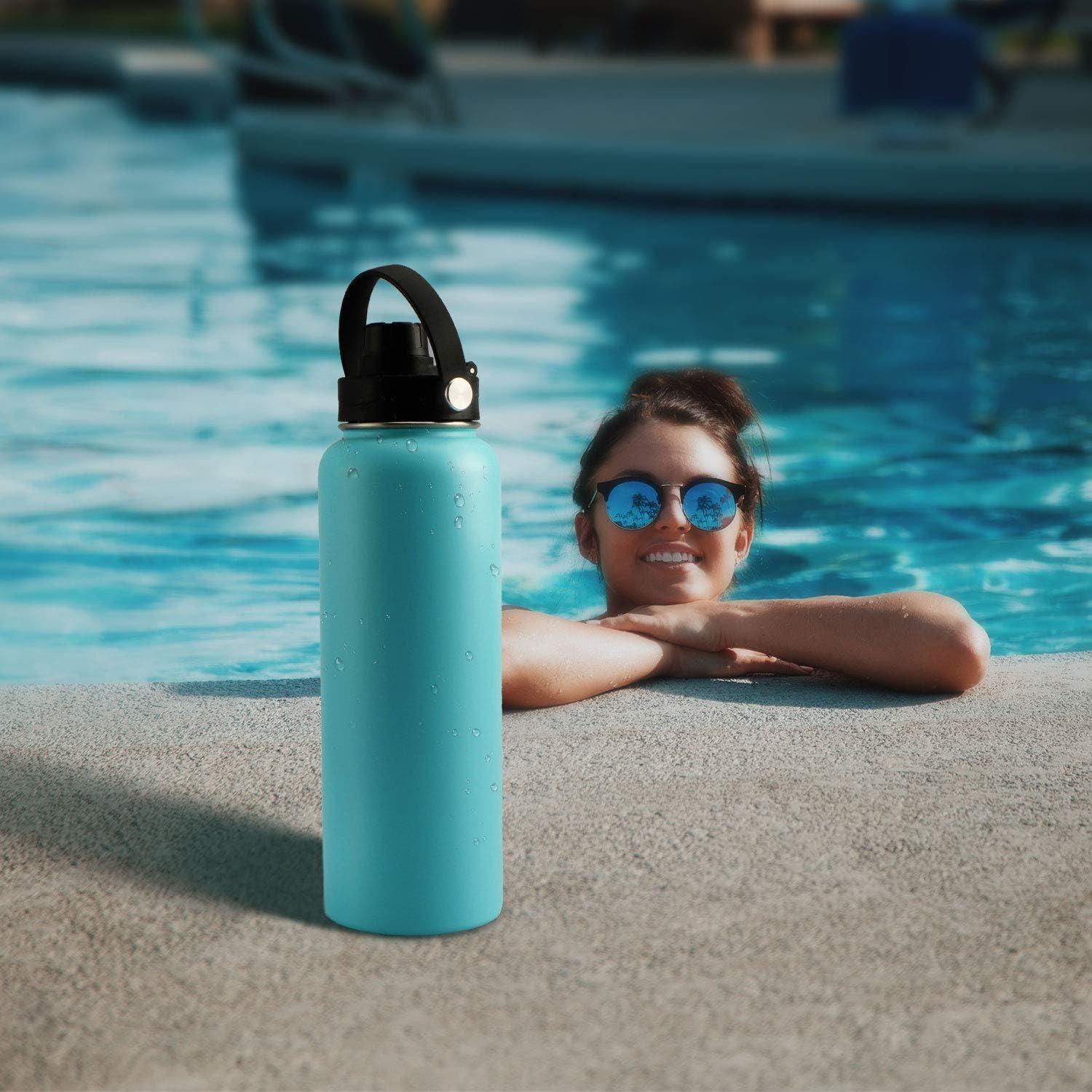 Tapa de Boca Ancha WishDirect con Mango Flexible - Negro