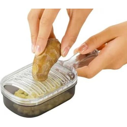 Rallador de Plástico Japan Bargain con Contenedor para Jengibre