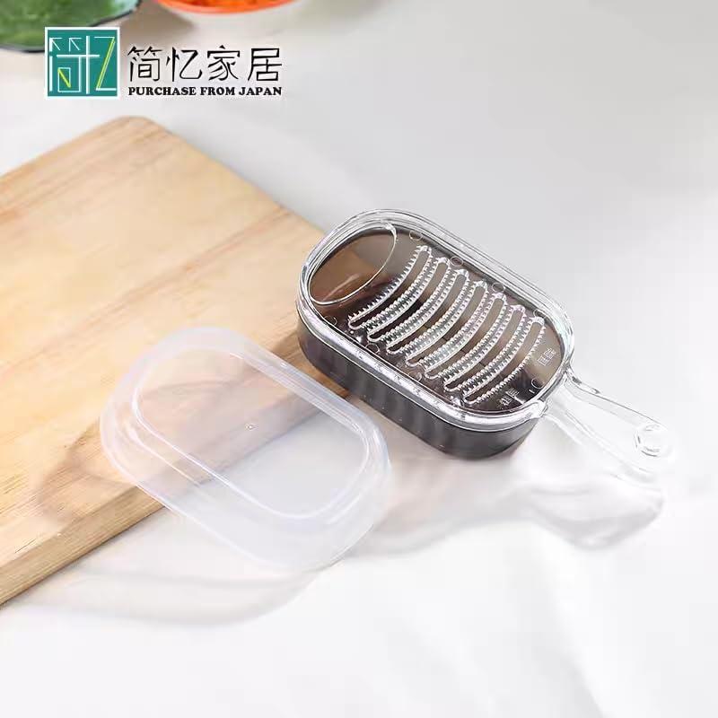 Rallador de Plástico Japan Bargain con Contenedor para Jengibre