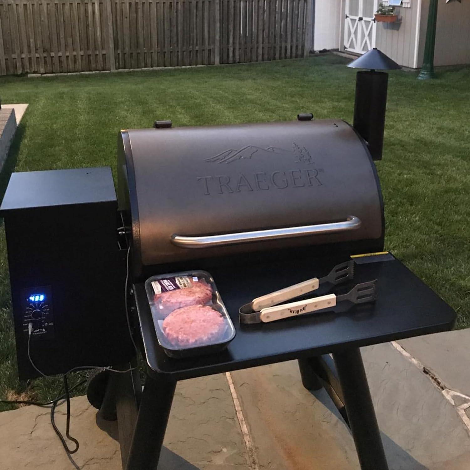 Estante Frontal Plegable GLOWYE para Parrilla Traeger Pro 575