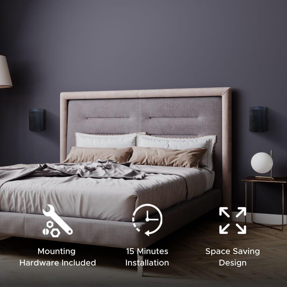 Soporte de Pared Soundbass para Altavoces Sonos ONE, Negro