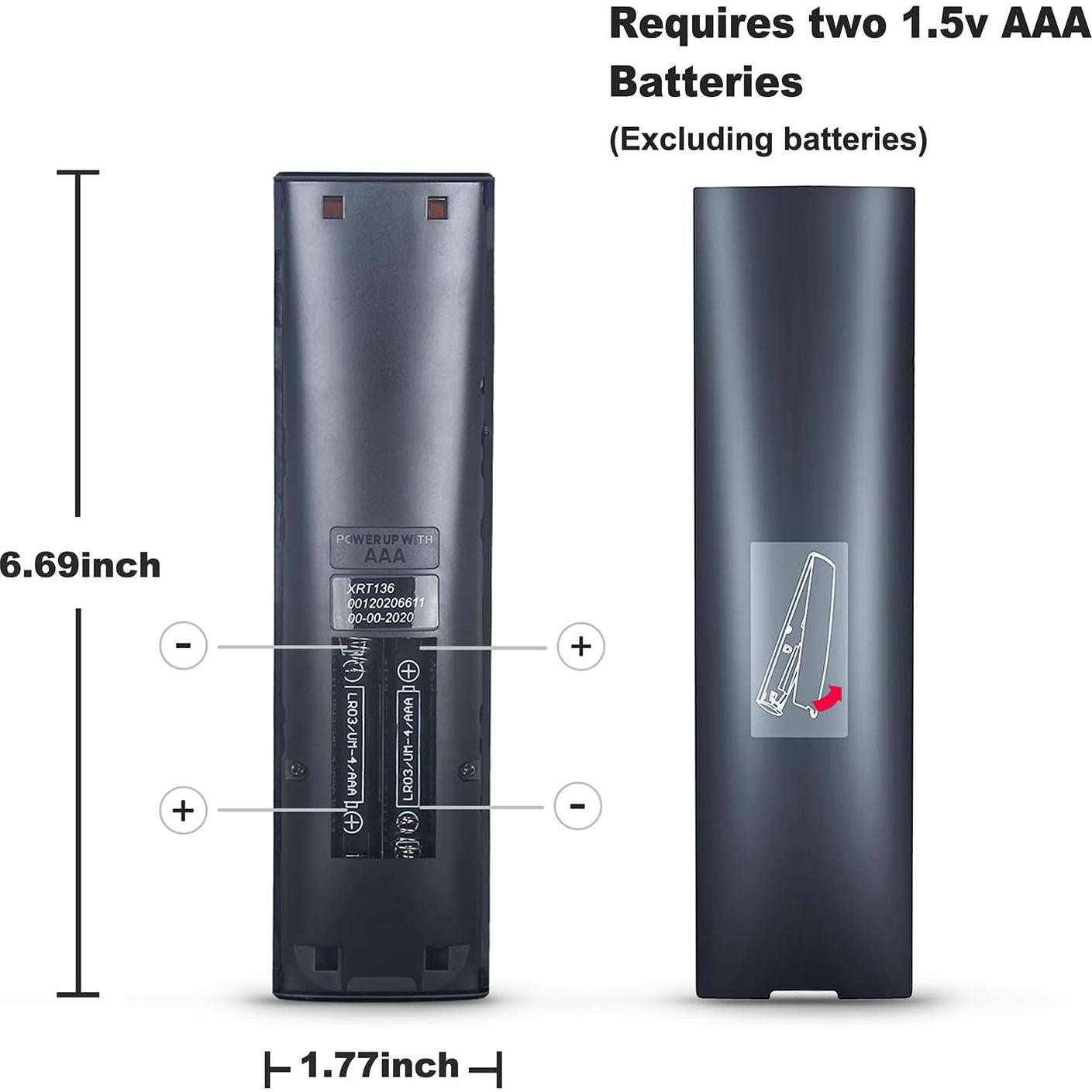 Control Remoto XRT136 Vizio para TV Inteligente Varios Modelos