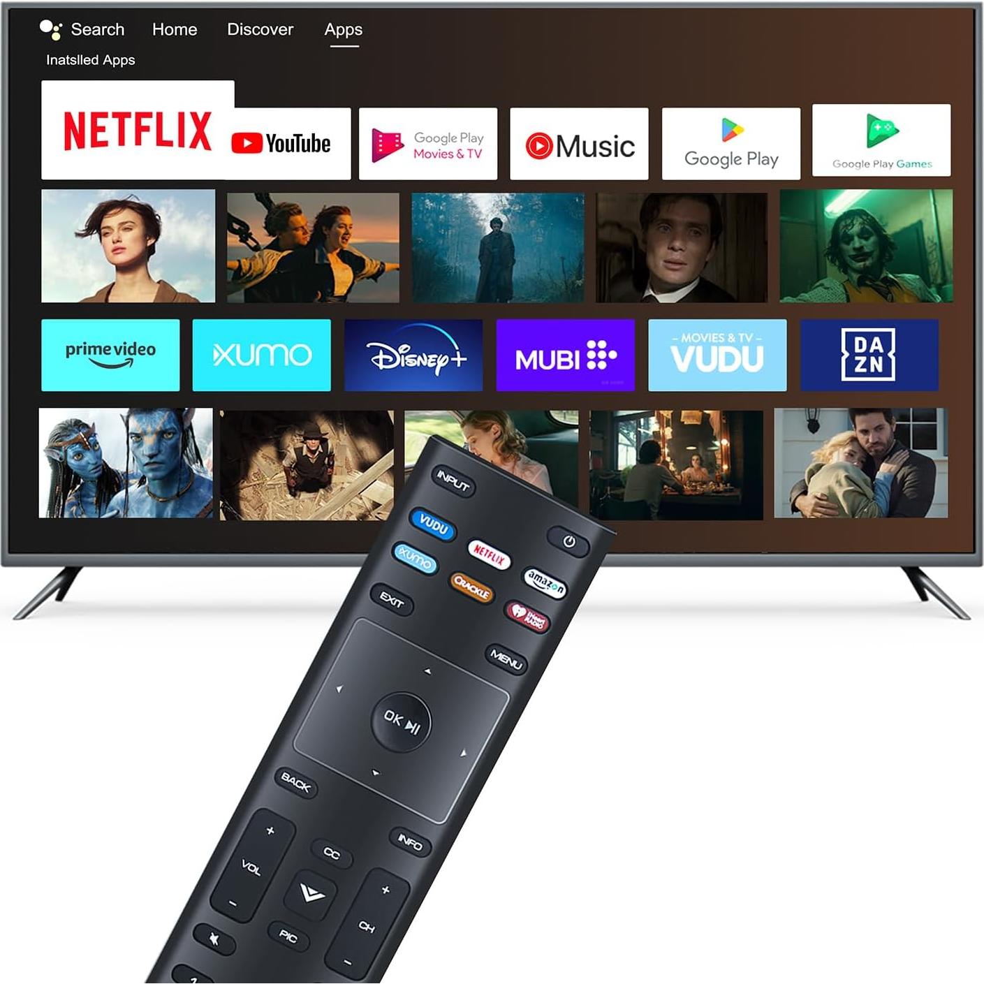 Control Remoto XRT136 Vizio para TV Inteligente Varios Modelos