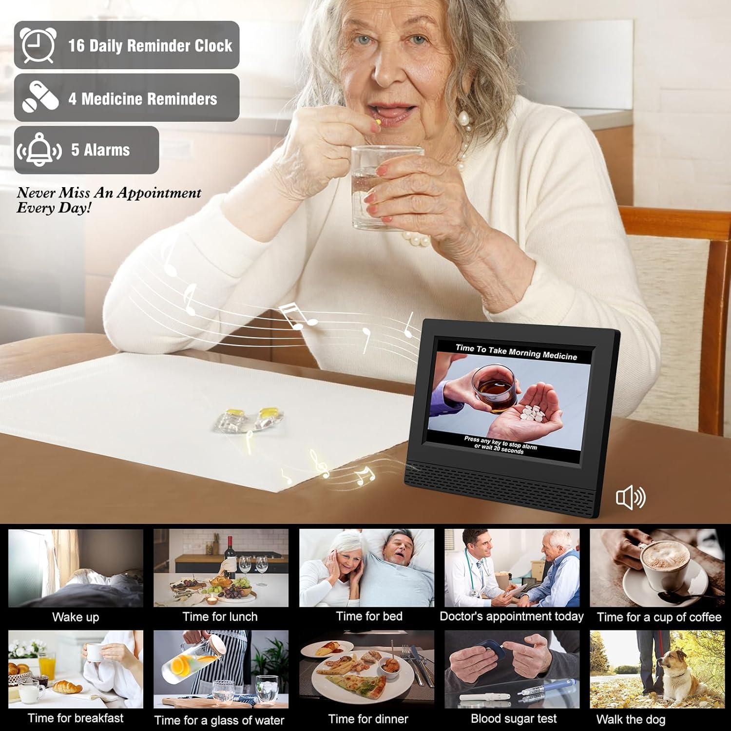 Reloj Despertador Digital SENXINGYAN 7" Pantalla Grande