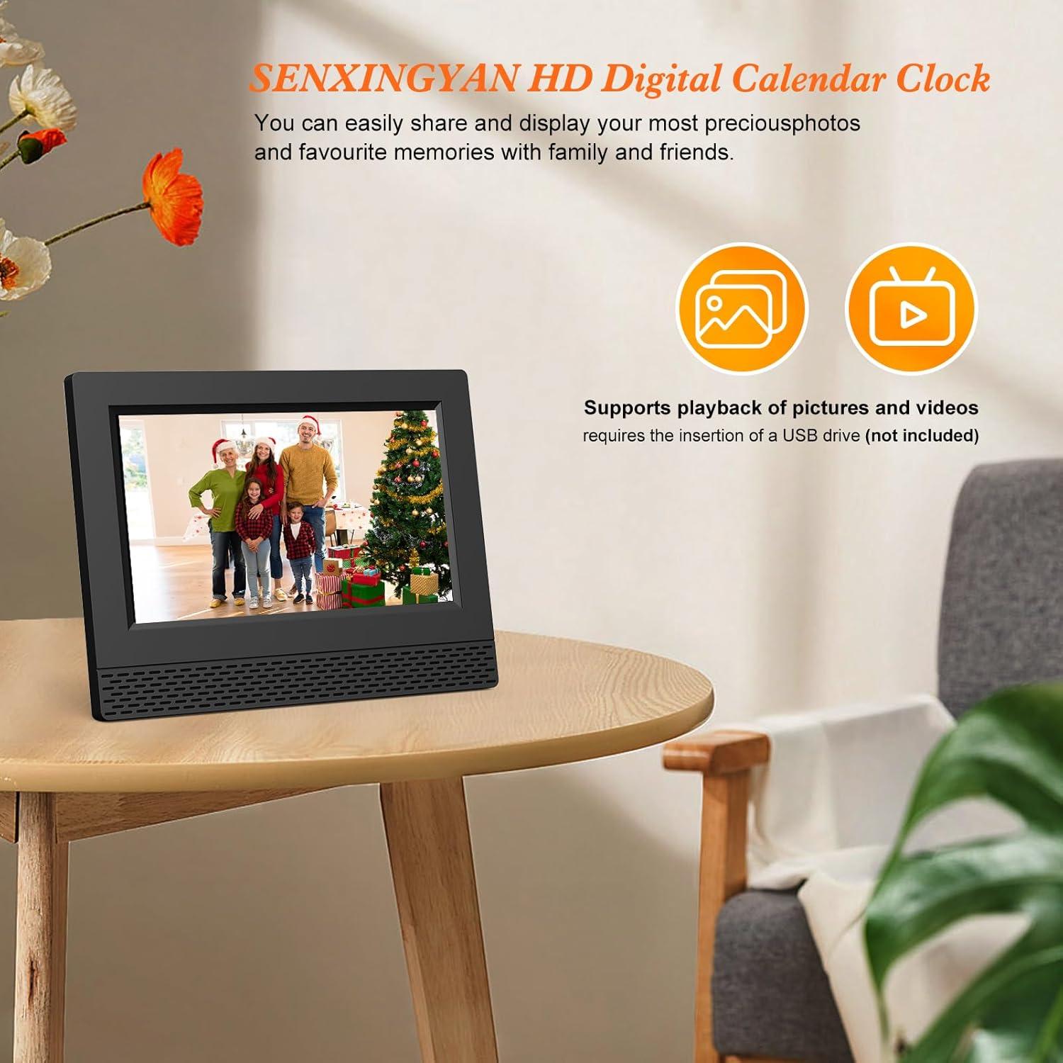 Reloj Despertador Digital SENXINGYAN 7" Pantalla Grande