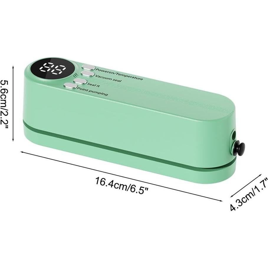 Mini Sello de Vacío Portátil MiOYOOW Verde 125mm 60Kpa