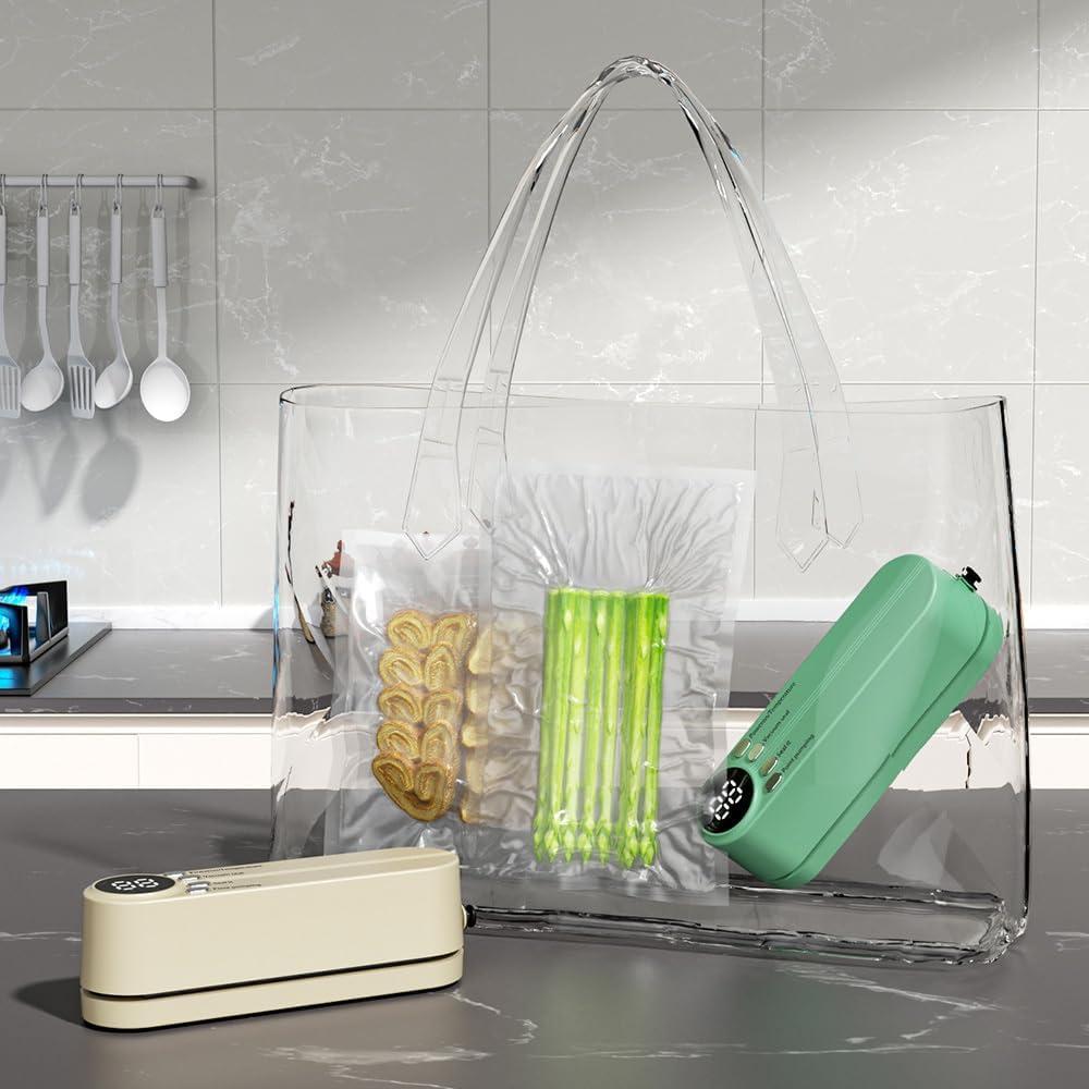 Mini Sello de Vacío Portátil MiOYOOW Verde 125mm 60Kpa