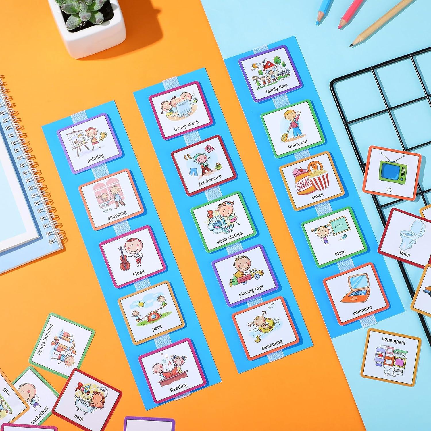 Tarjetas Visuales Geyee 60 Pcs para Rutina Diaria Autismo