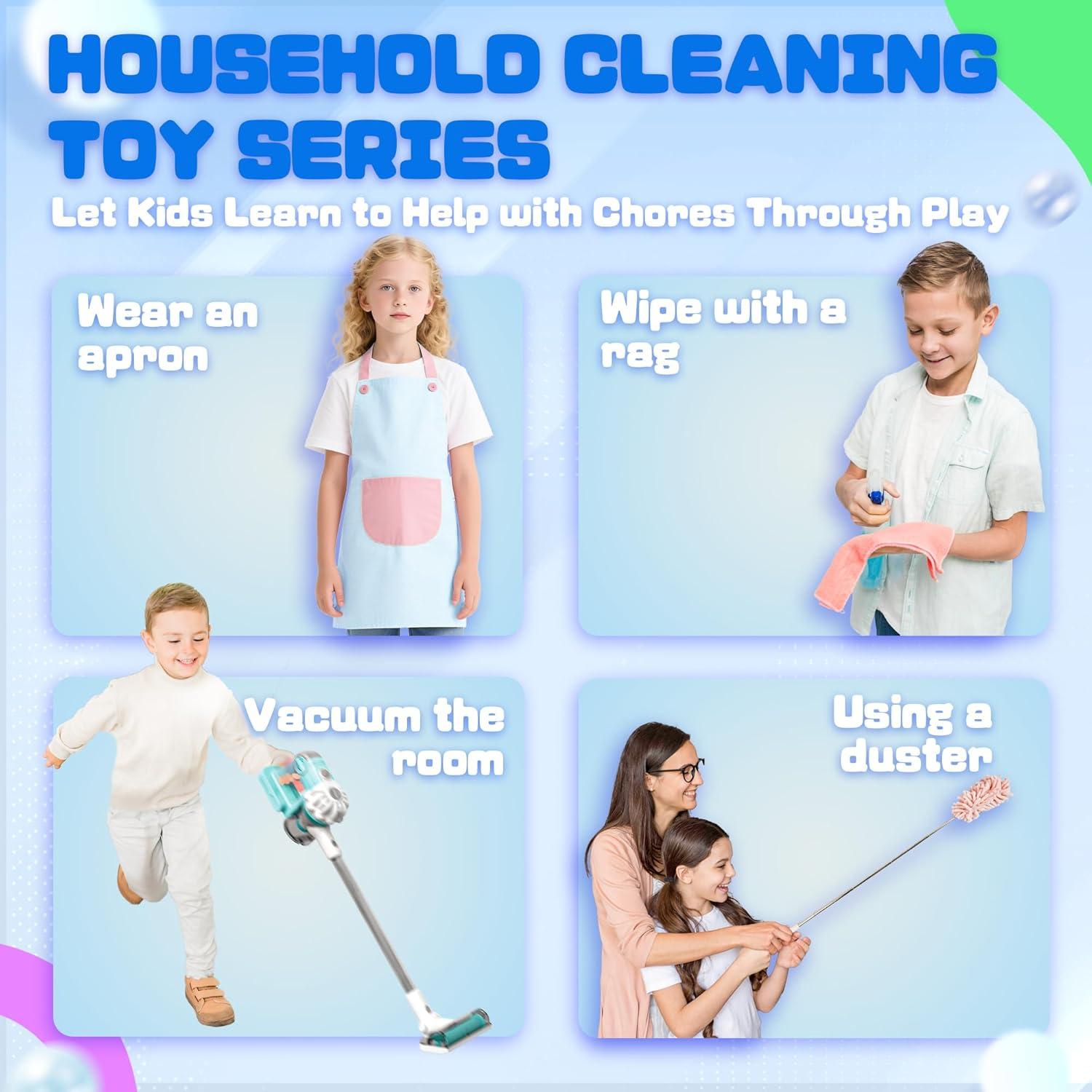 Aspiradora de Juguete SmilessKiddo 3 en 1 para Niños