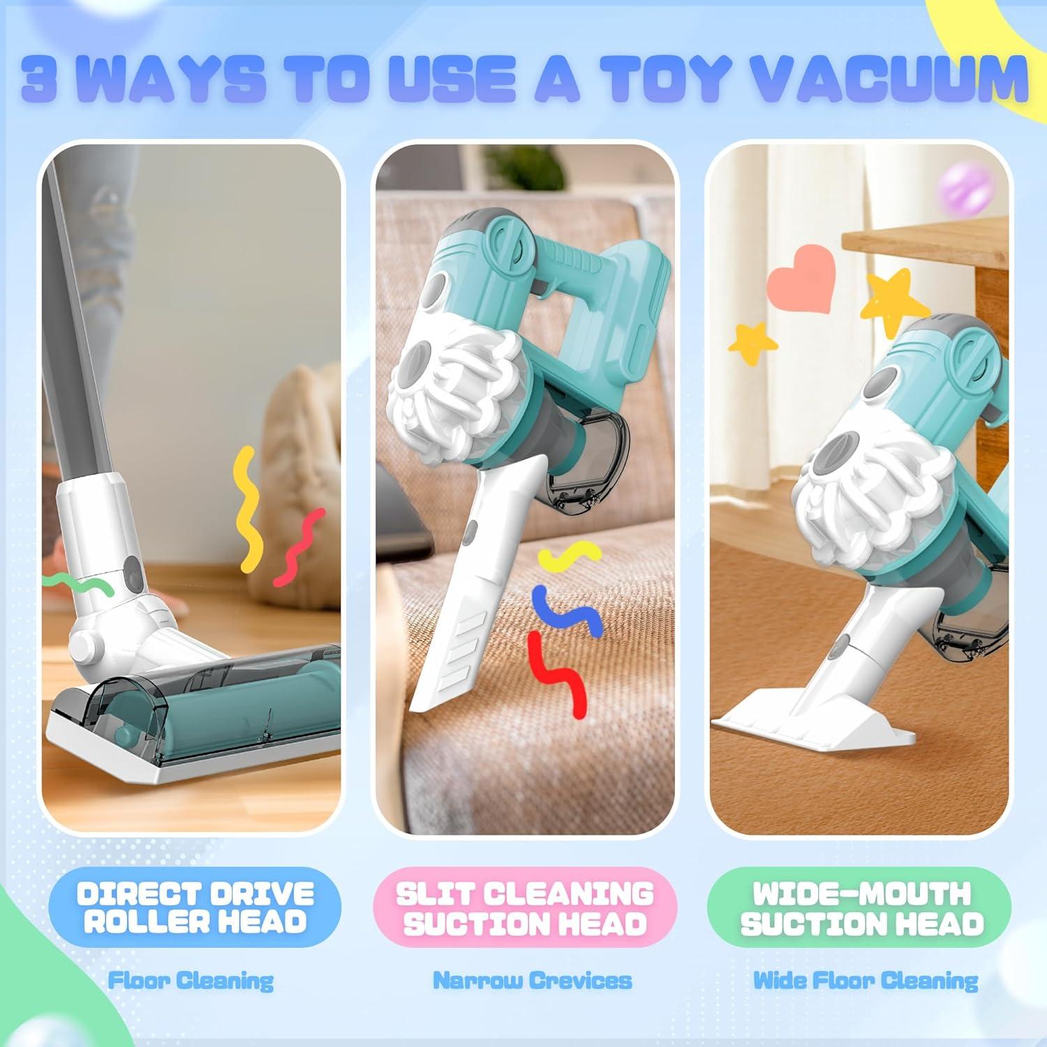 Aspiradora de Juguete SmilessKiddo 3 en 1 para Niños