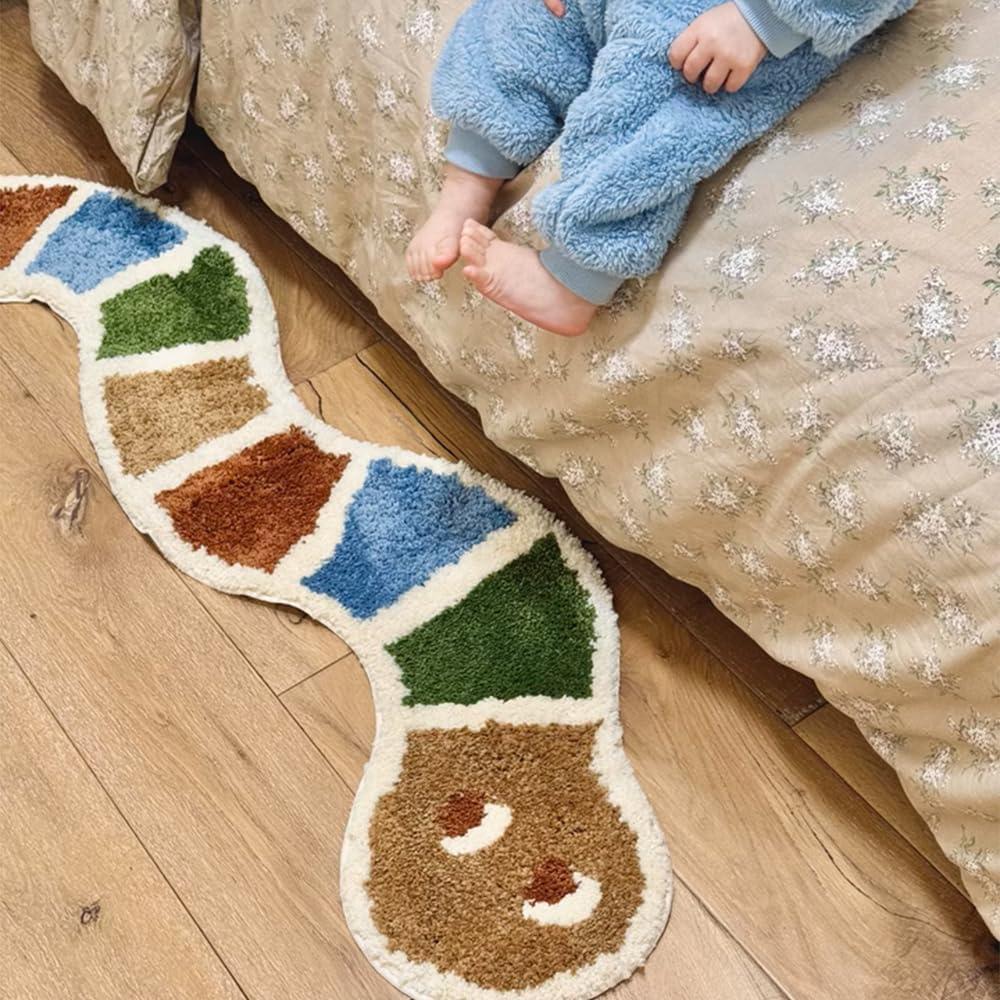 Alfombra para Niños en Forma de Serpiente gdmgdr 120x35cm