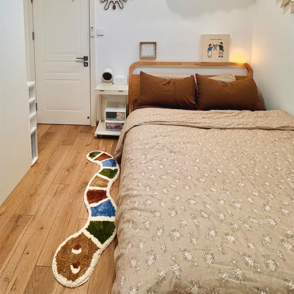 Alfombra para Niños en Forma de Serpiente gdmgdr 120x35cm