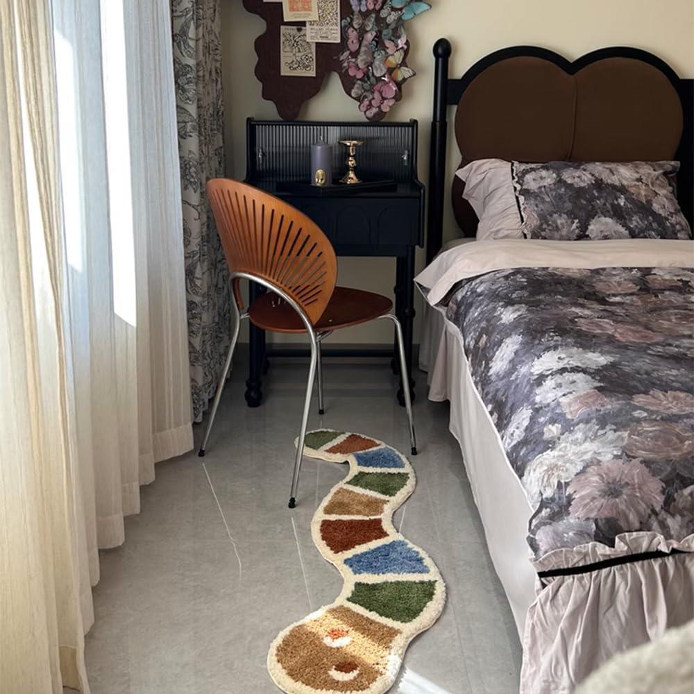 Alfombra para Niños en Forma de Serpiente gdmgdr 120x35cm