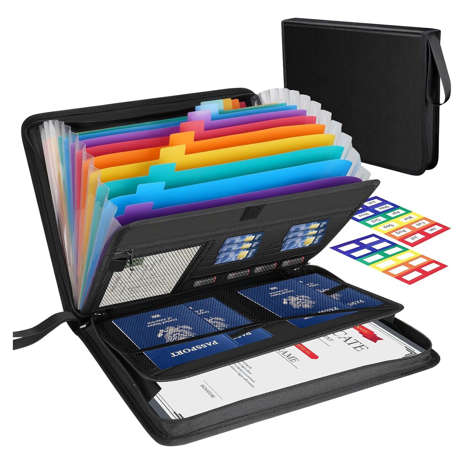 Organizador de Documentos Winsing a Prueba de Fuego 13 Bolsillos