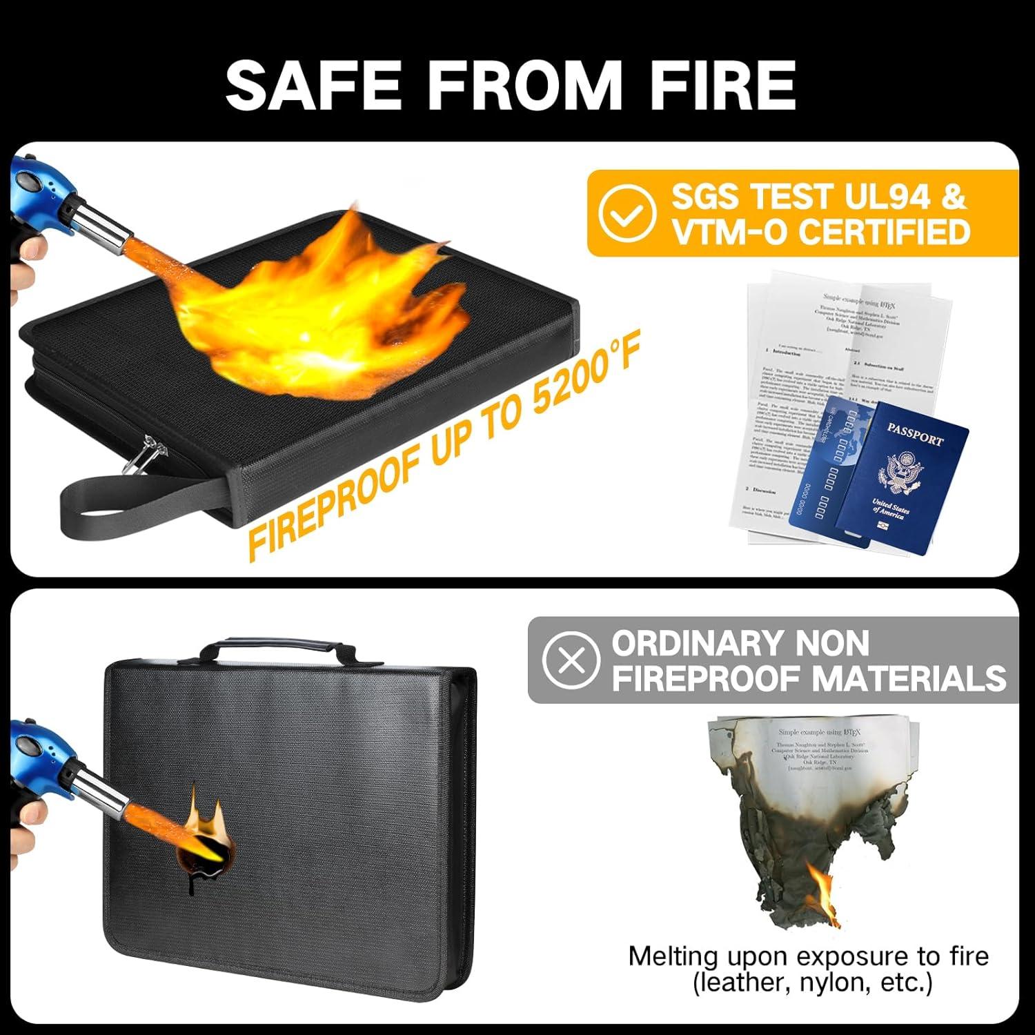 Organizador de Documentos Winsing a Prueba de Fuego 13 Bolsillos