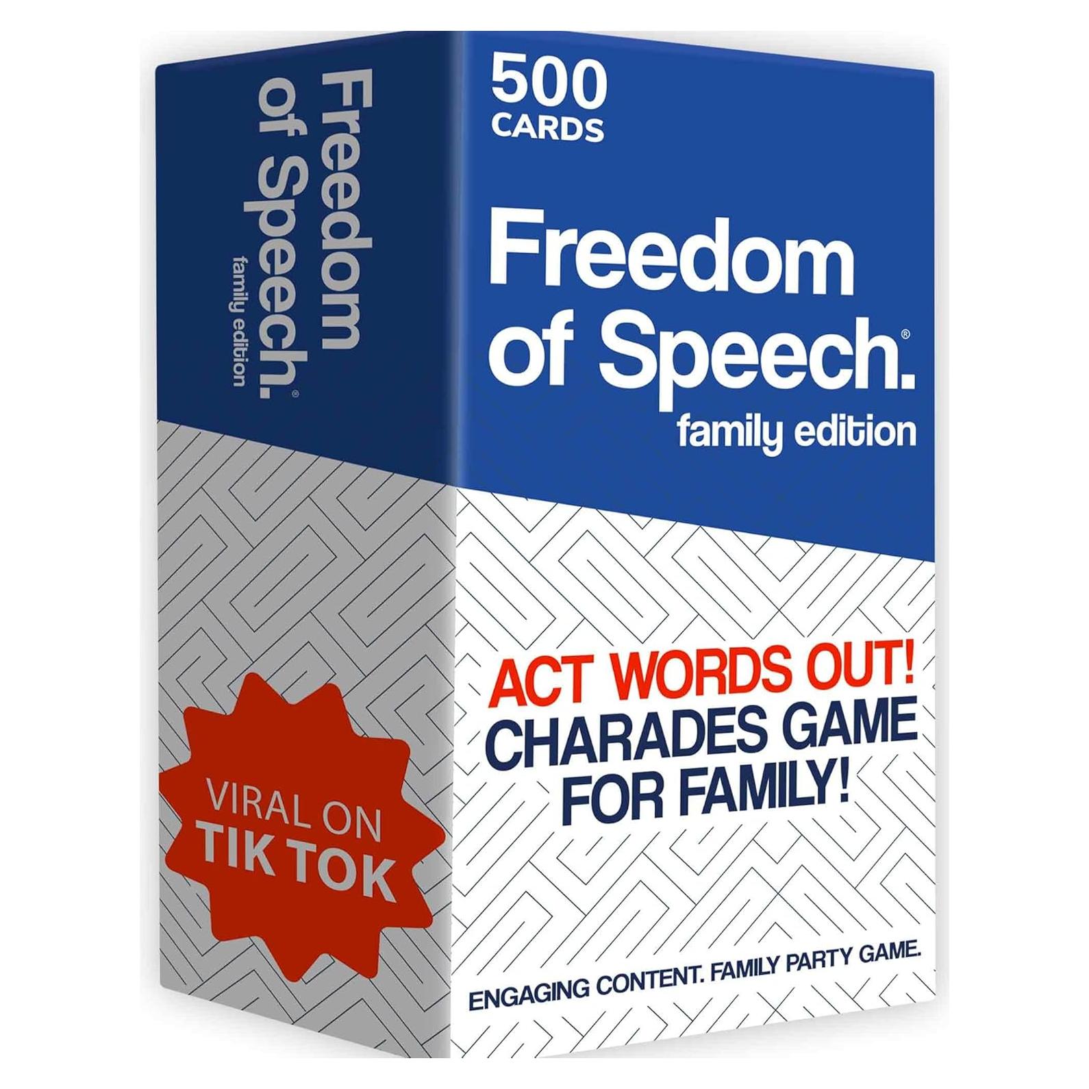 Juego de Mesa QUOKKA Libertad de Expresión Familiar - 500 Tarjetas