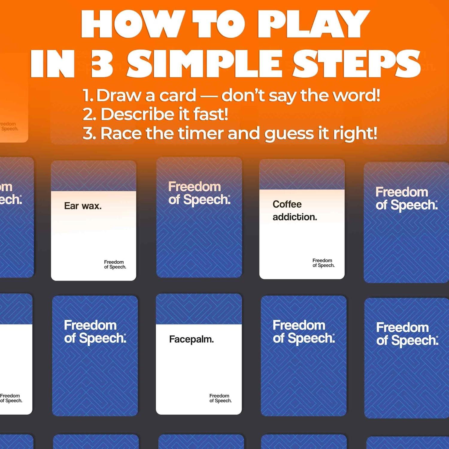 Juego de Mesa QUOKKA Libertad de Expresión Familiar - 500 Tarjetas