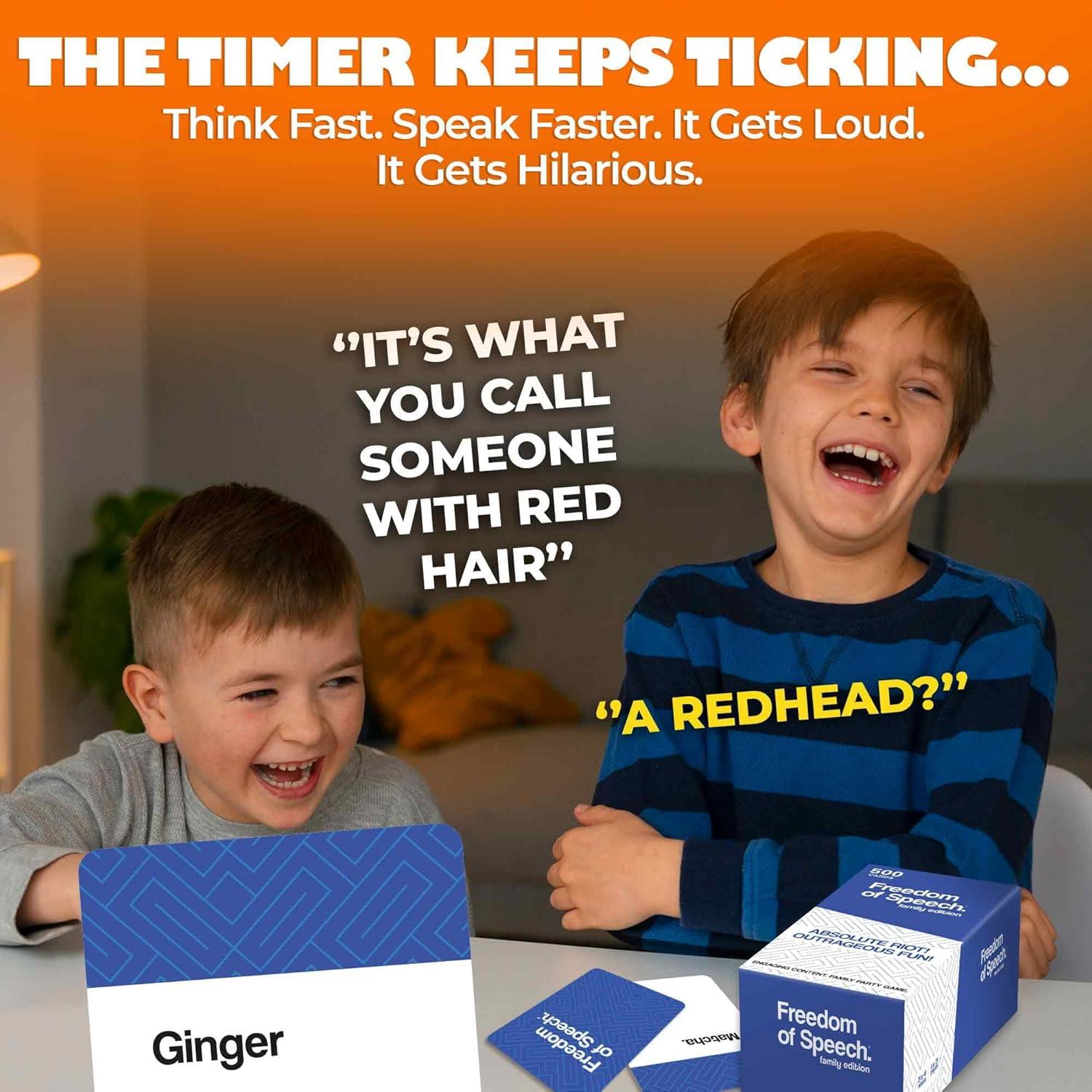 Juego de Mesa QUOKKA Libertad de Expresión Familiar - 500 Tarjetas