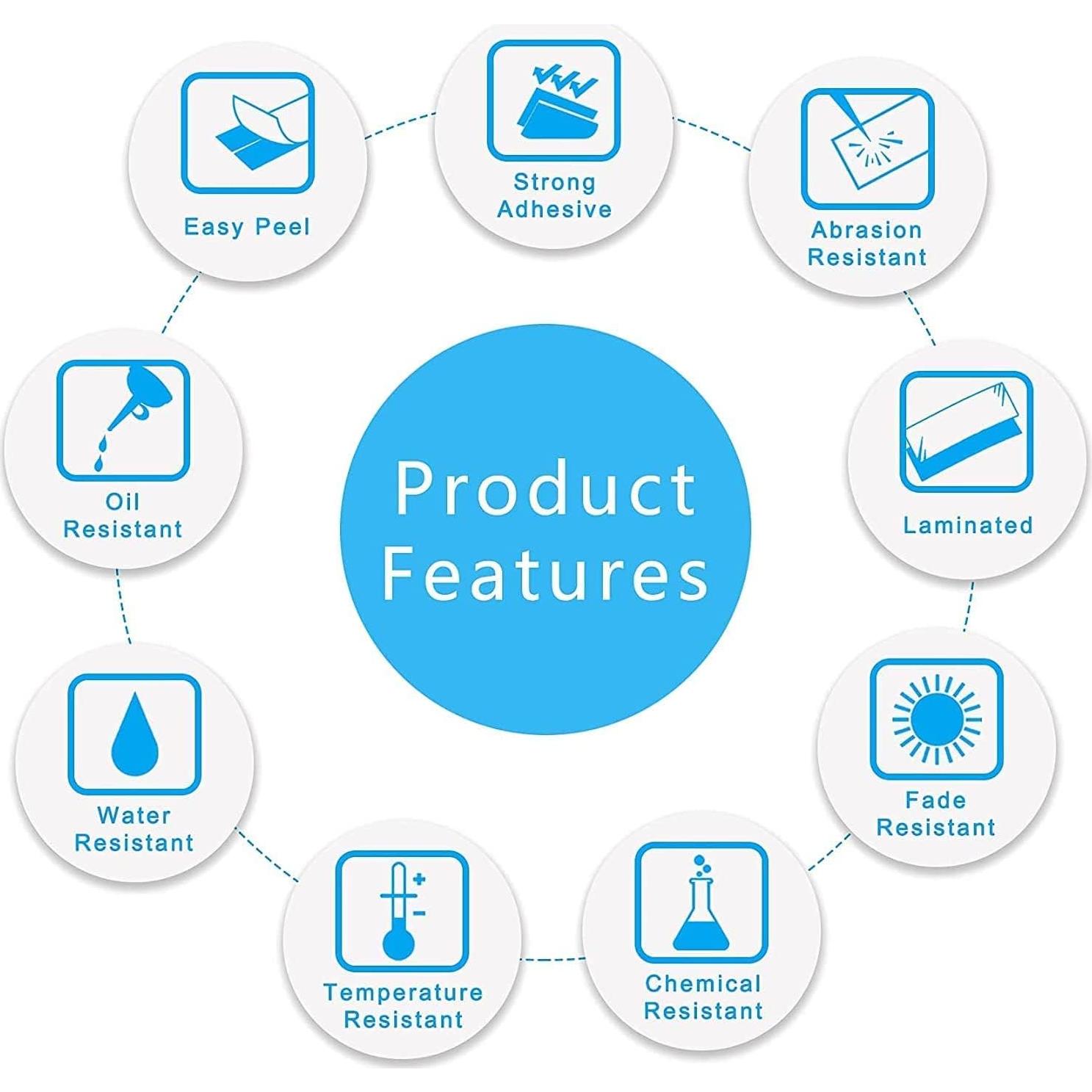 Cinta de Etiquetas UNOKA TZe 12mm Multicolor 6PK para Brother