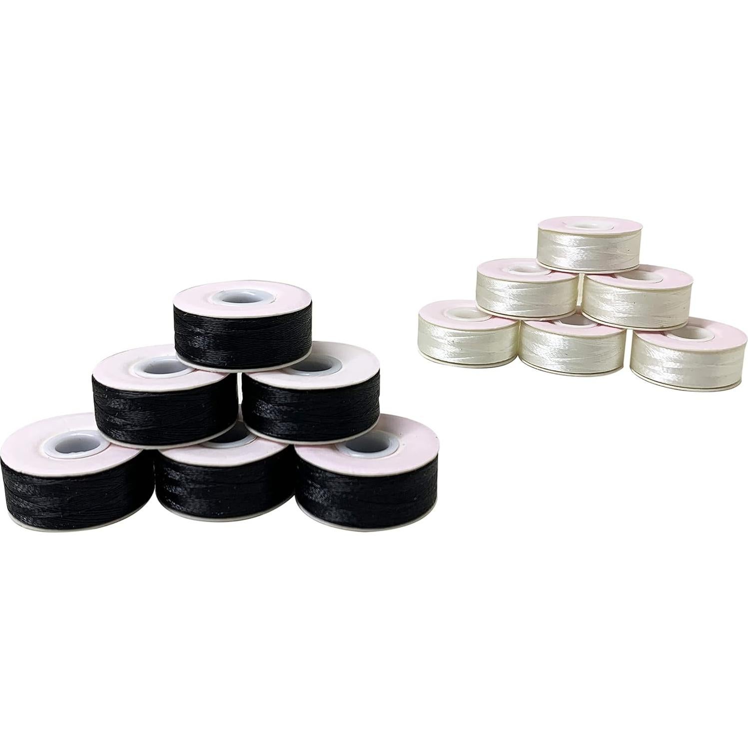 HimaPro 144 Bobinas Preenhebradas Hilo Bordado 60 Peso