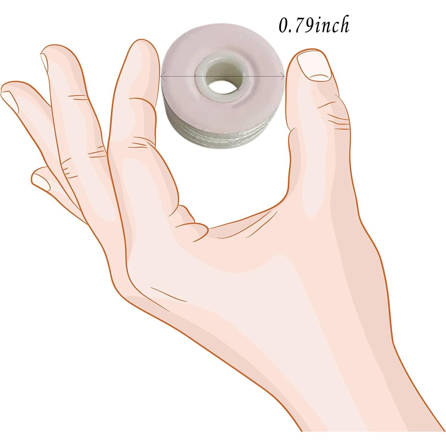 HimaPro 144 Bobinas Preenhebradas Hilo Bordado 60 Peso