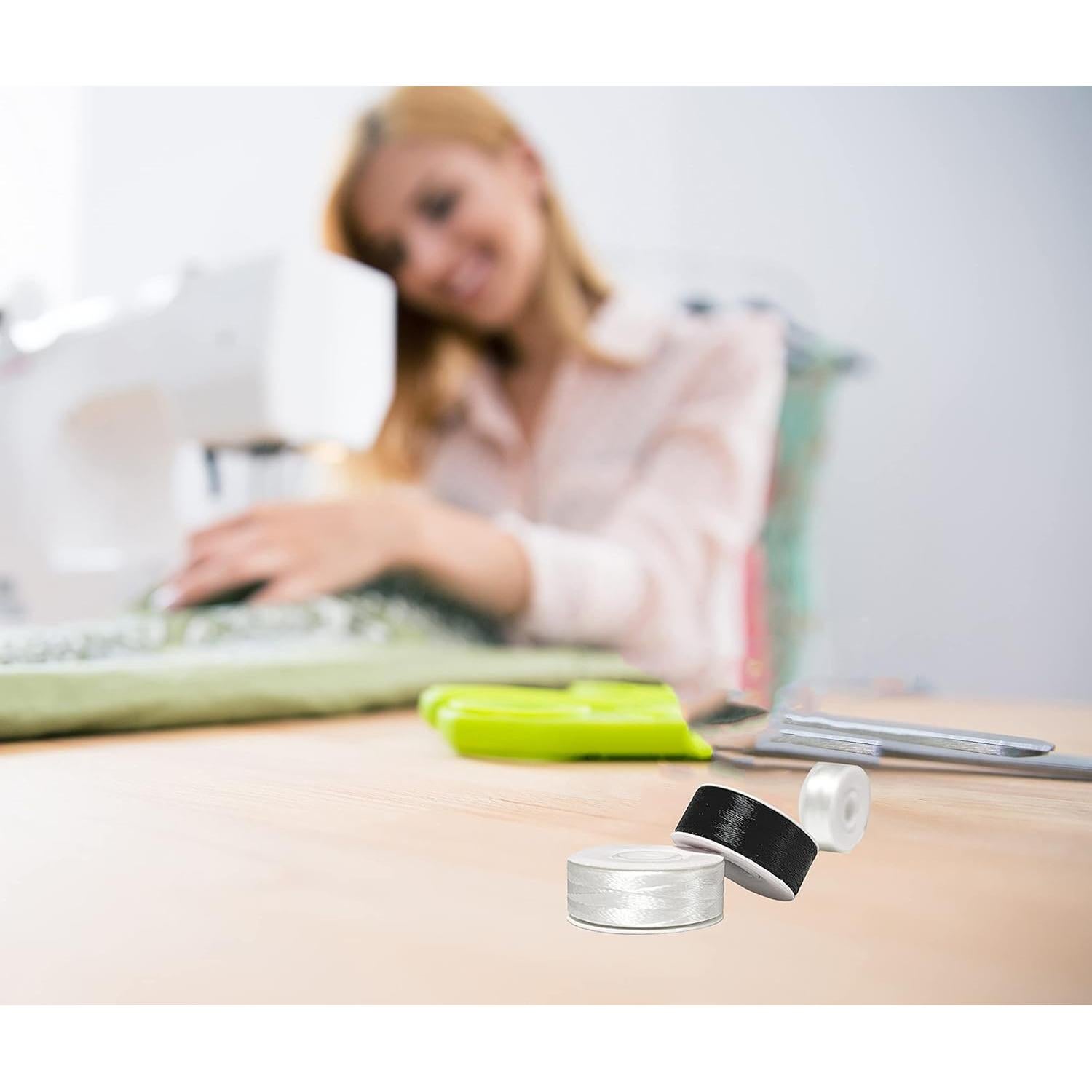 HimaPro 144 Bobinas Preenhebradas Hilo Bordado 60 Peso