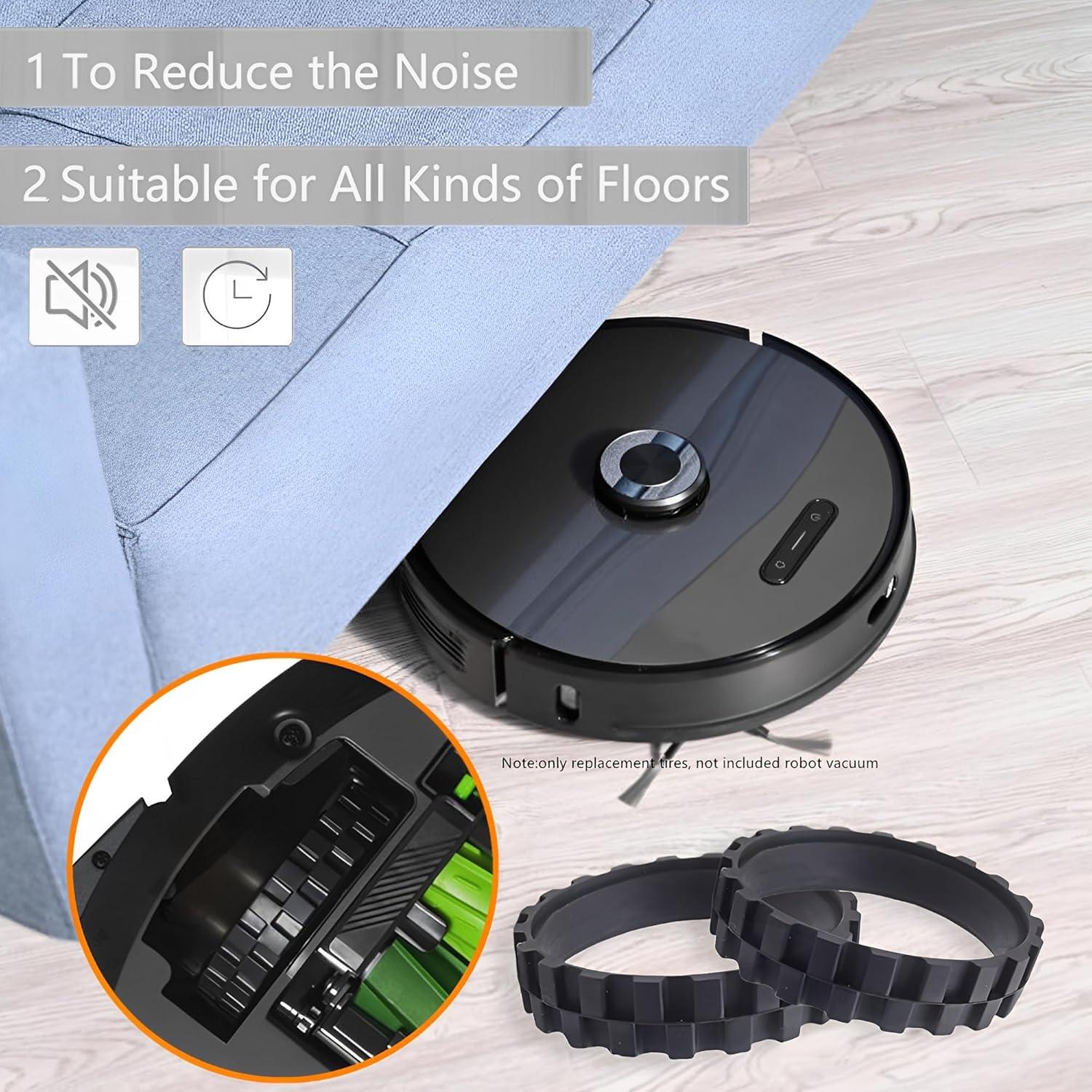 Neumáticos de Reemplazo para Robot Aspiradora YurMemo j7,i7,s9