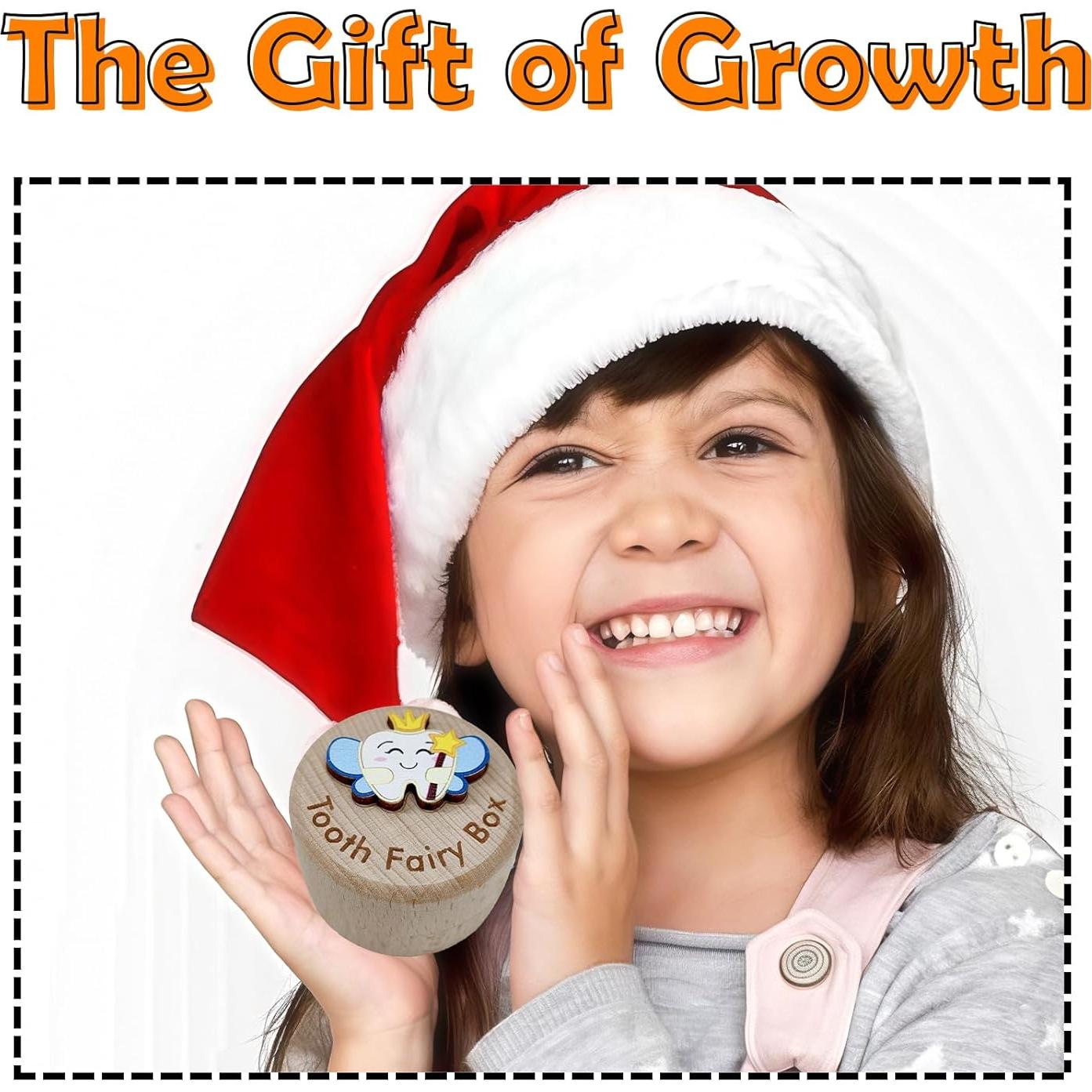 Caja de Hada de los Dientes PAMBO - Madera 3D Azul